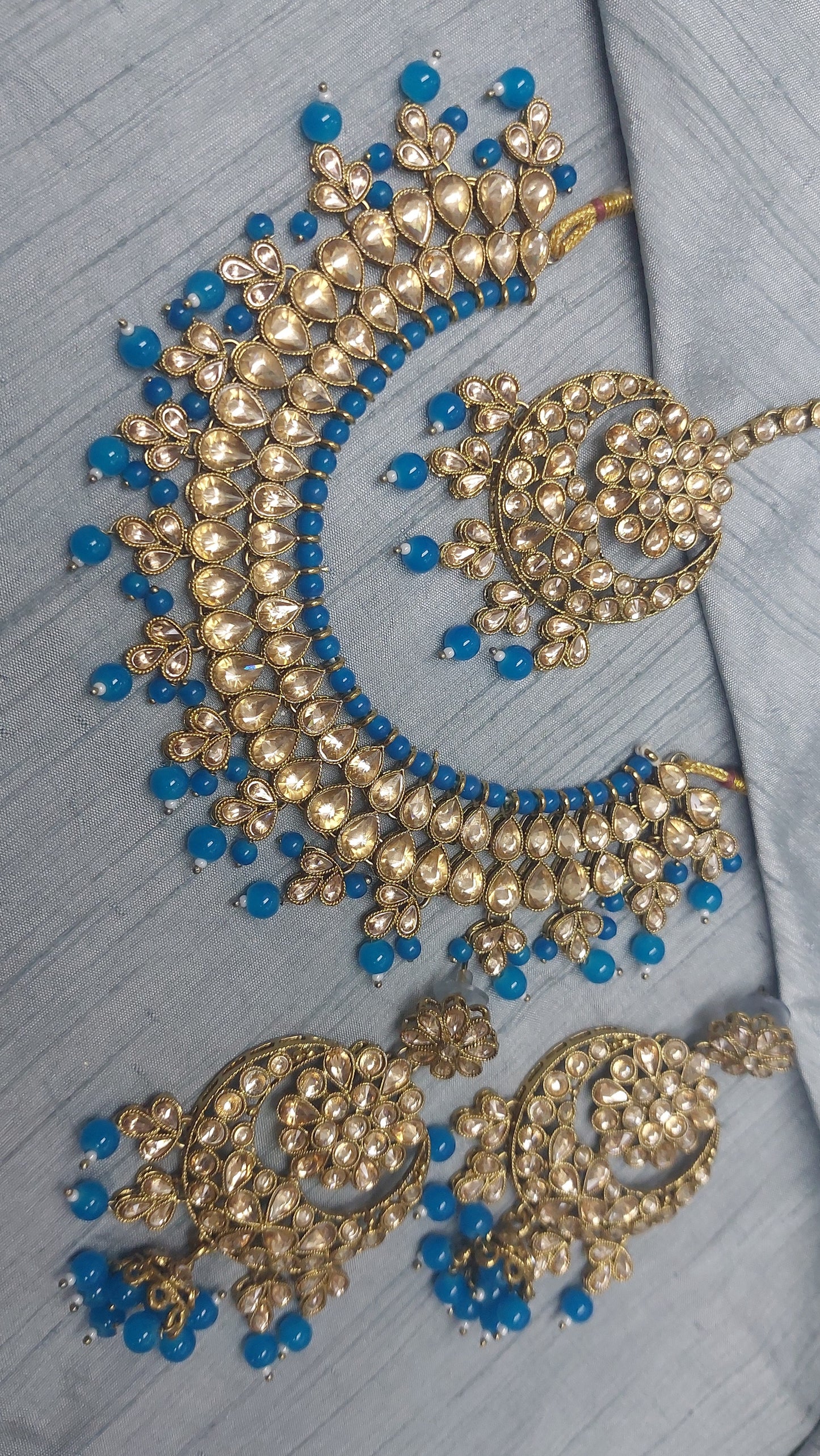 BLUE POLKI SET