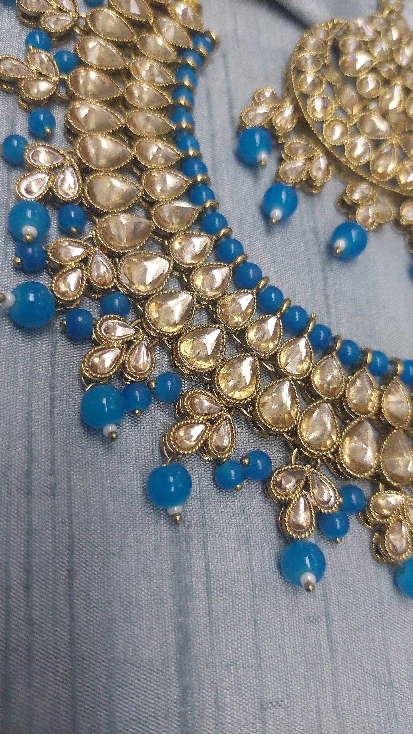 BLUE POLKI SET