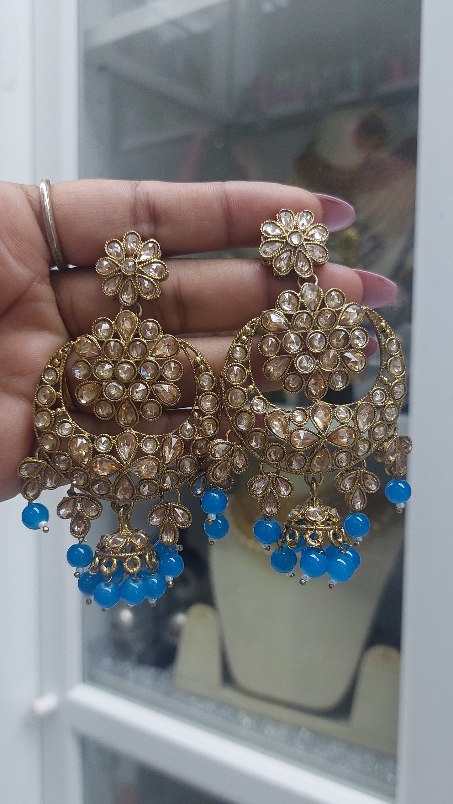 BLUE POLKI SET