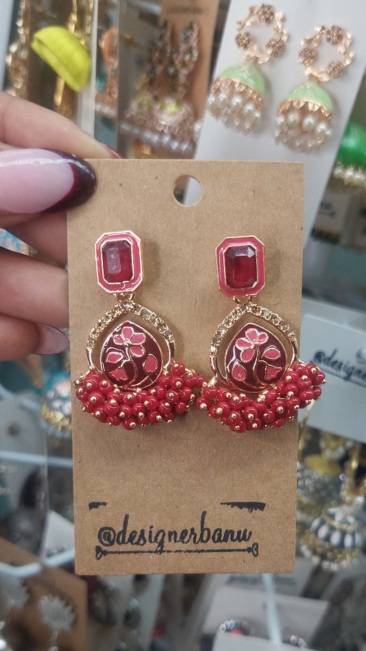 GOLD FASHION EARRINGS E099