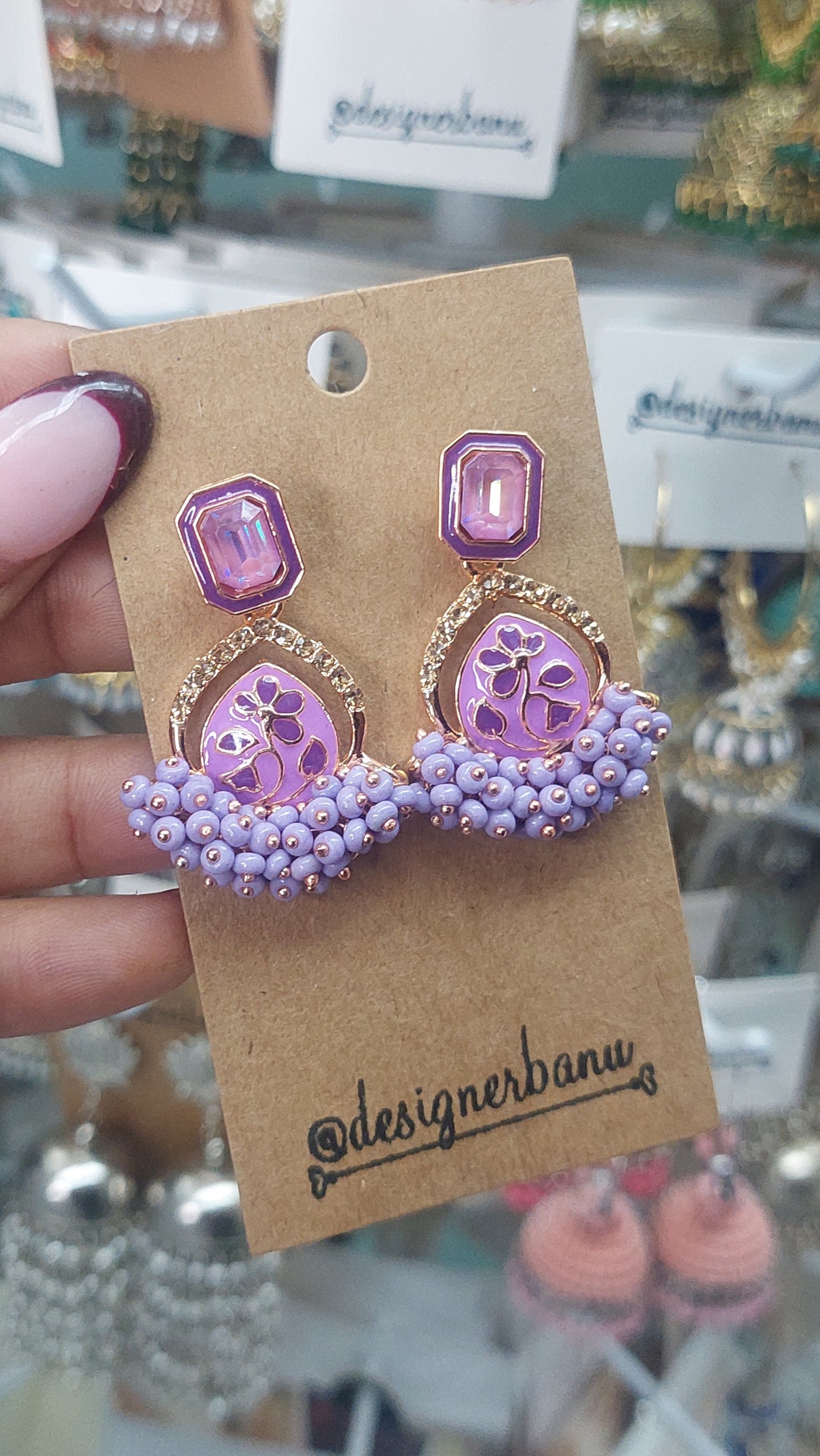 GOLD FASHION EARRINGS E100