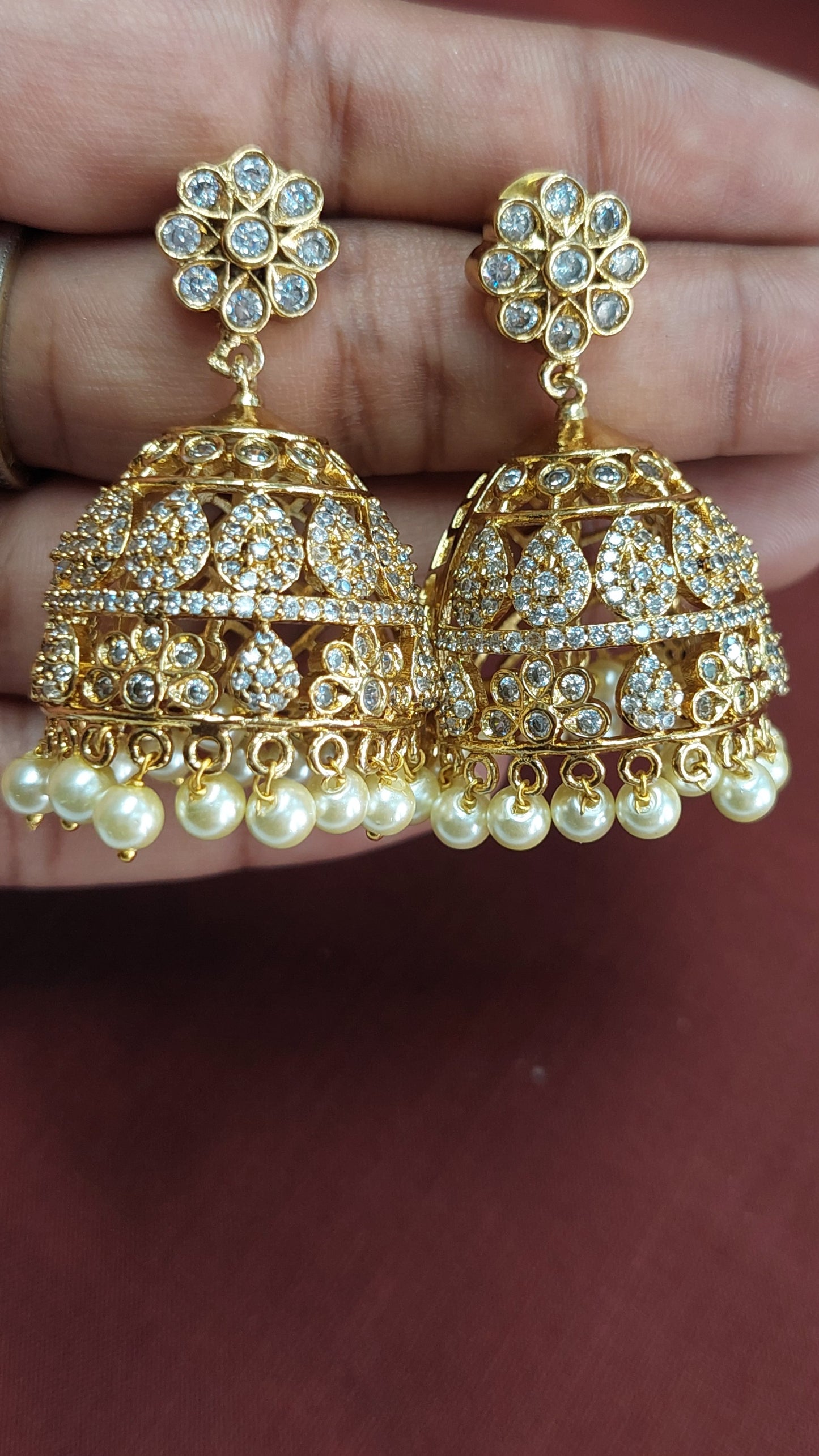 YELLOW GOLD A.D. STONE JUMKHAS E0213