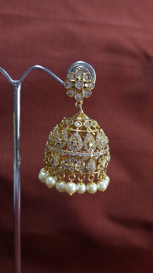 YELLOW GOLD A.D. STONE JUMKHAS E0213