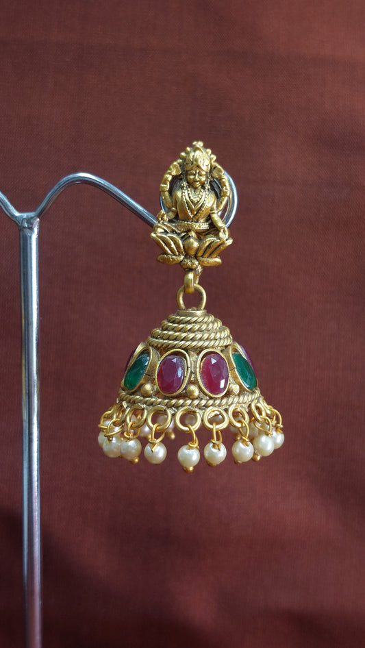 ANTIQUE GOLD A.D. STONE JUMKHAS E0218