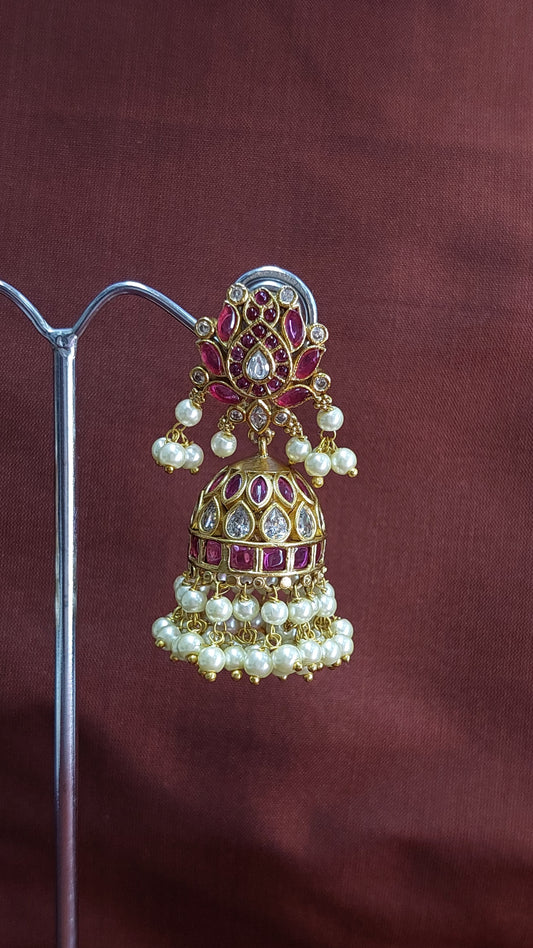 ANTIQUE GOLD A.D. STONE JUMKHAS E0219