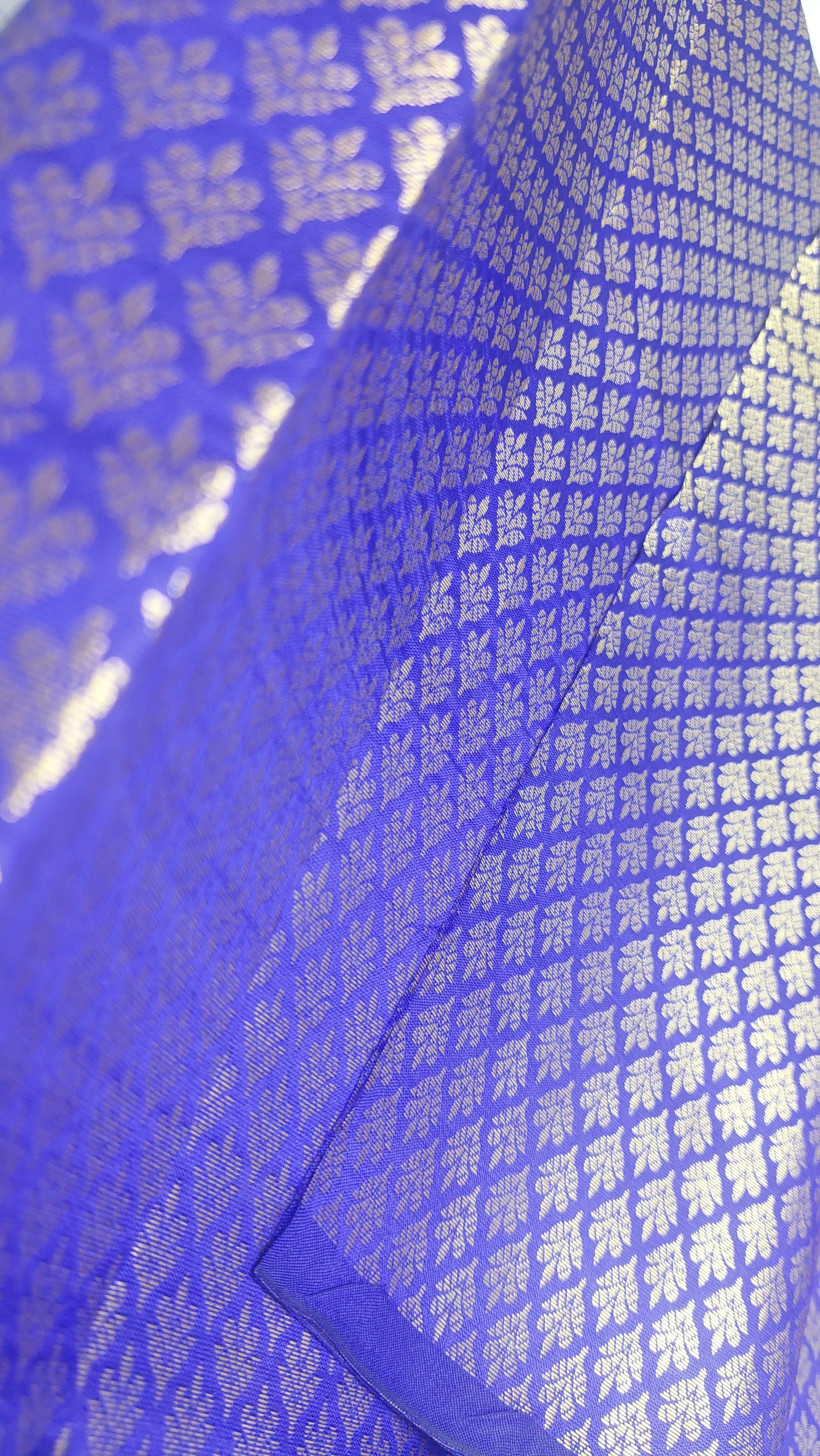 PURPLE & GOLD BROCADE MATERIAL