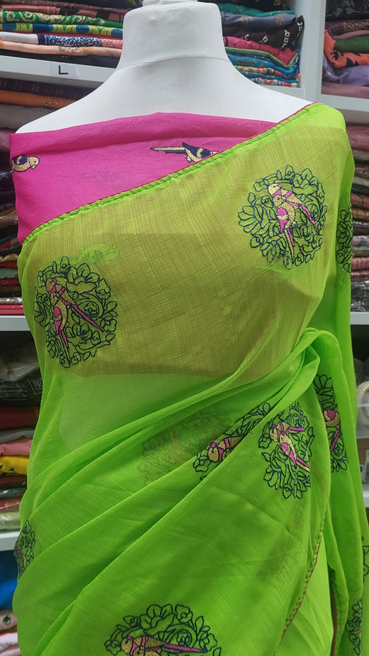 PARROT SAREE 🦜