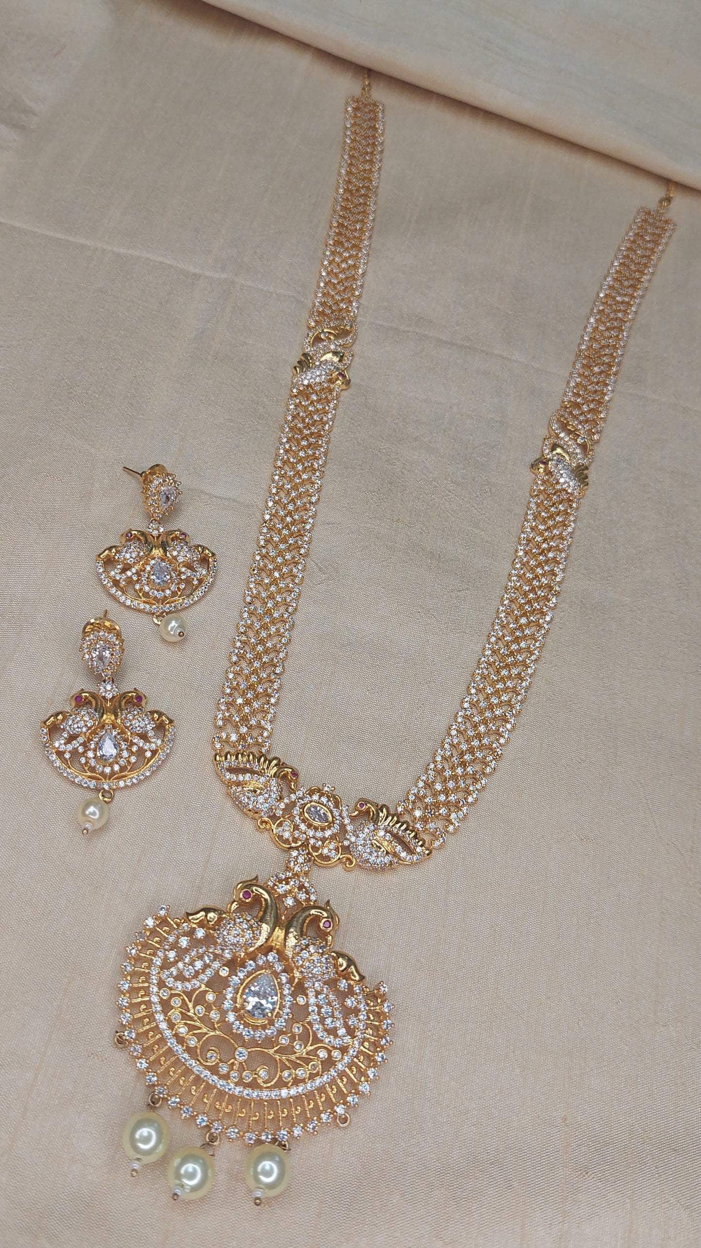 LONG PEACOCK A.D. STONE SET