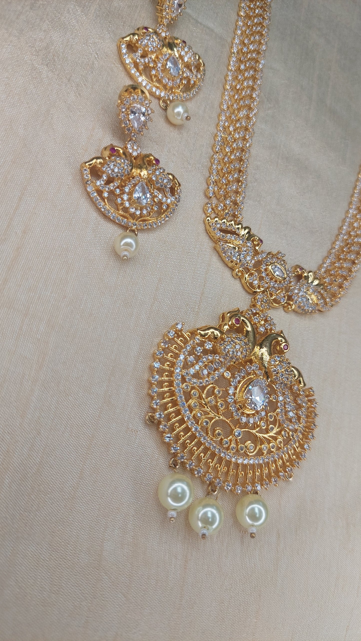 LONG PEACOCK A.D. STONE SET