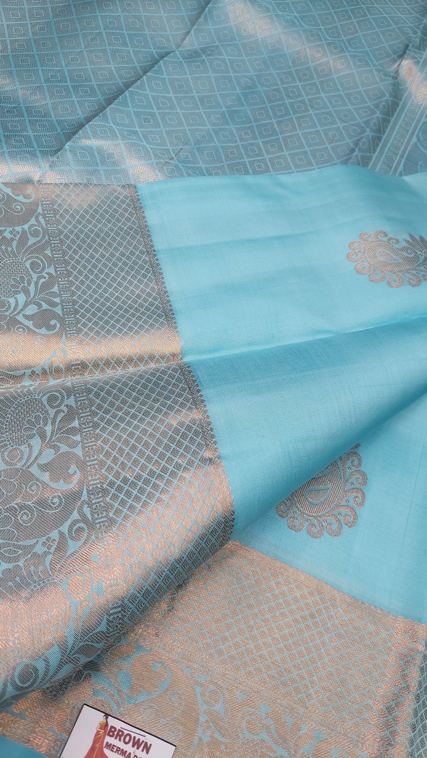 LIGHT BLUE KANJIPURAM