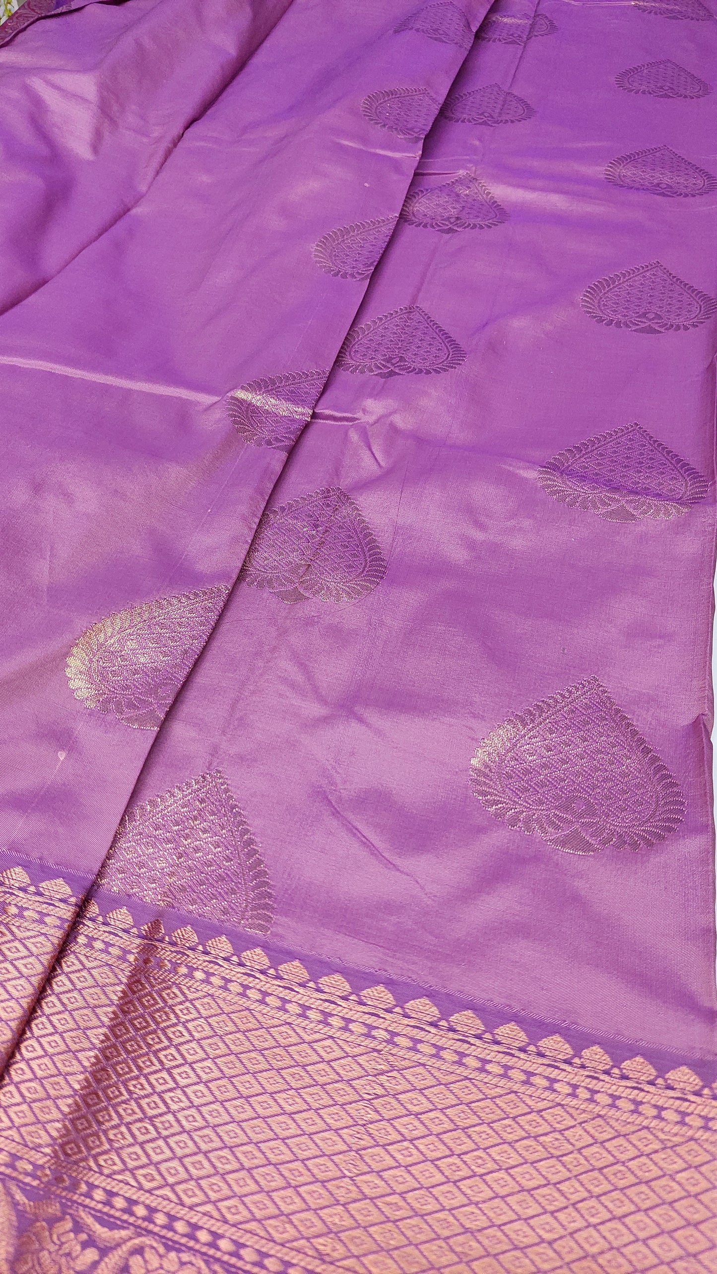 LIGHT PURPLE SILK SAREE