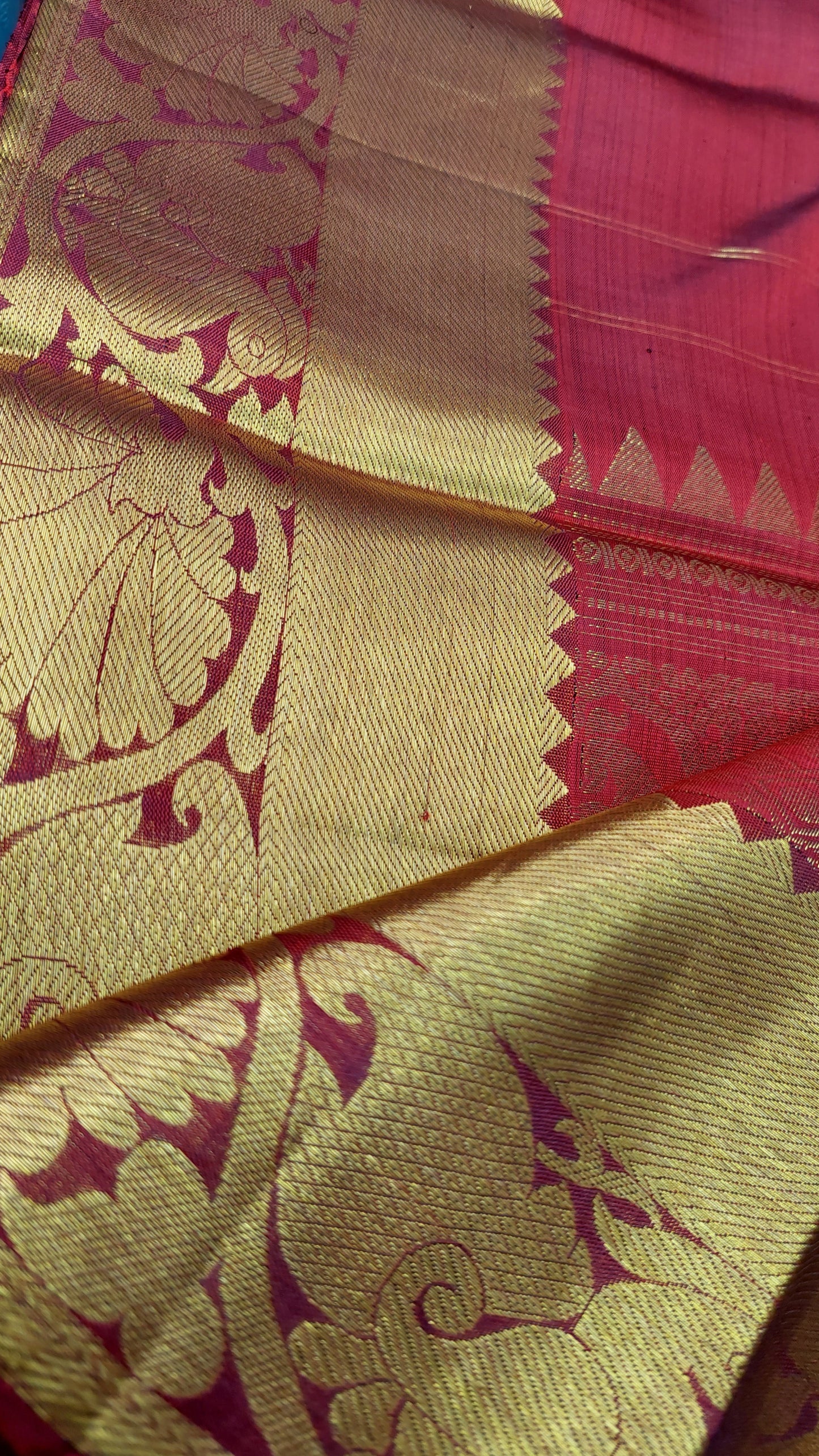 DEEP RED KANJIPURAM