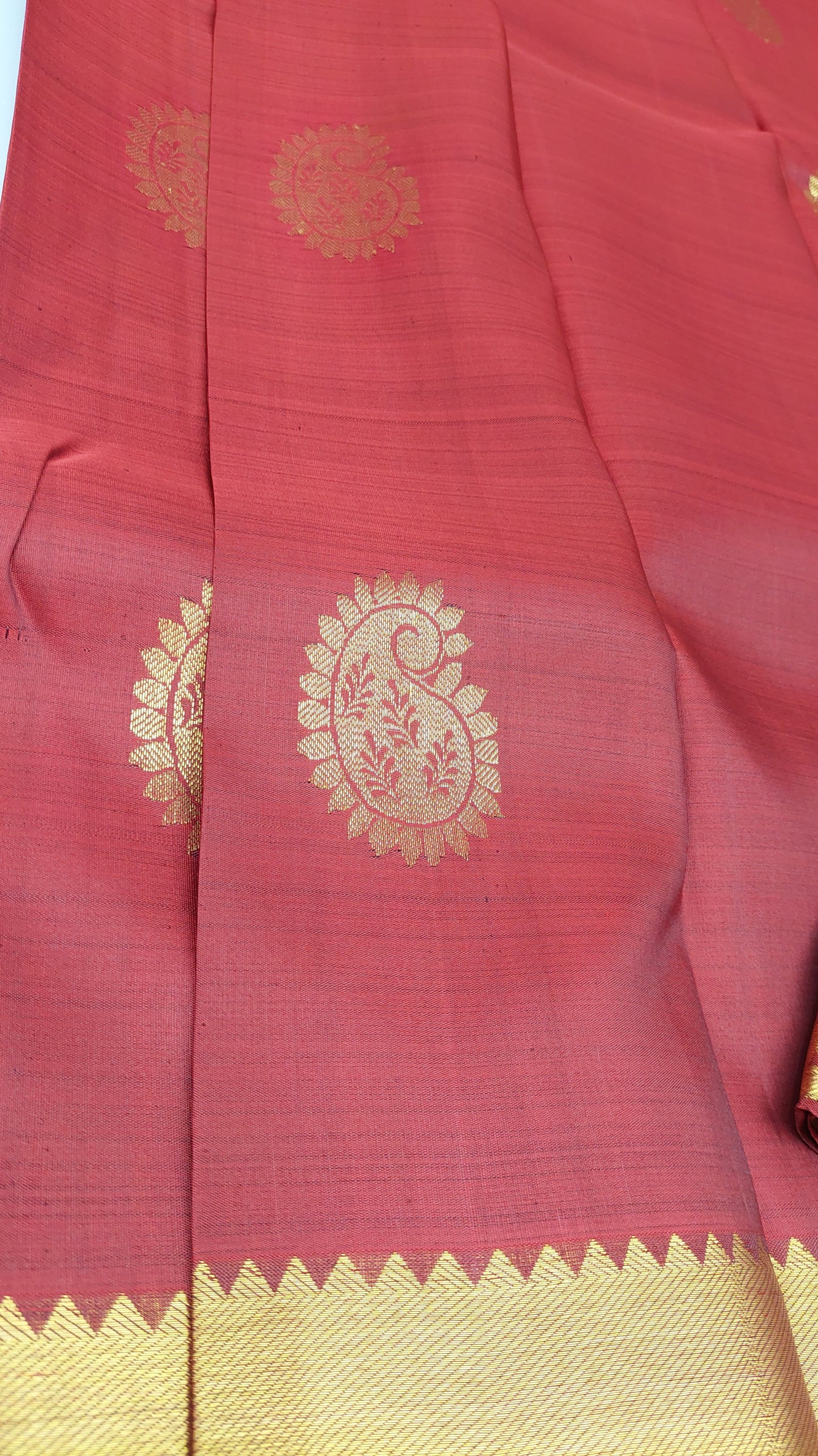 DEEP RED KANJIPURAM