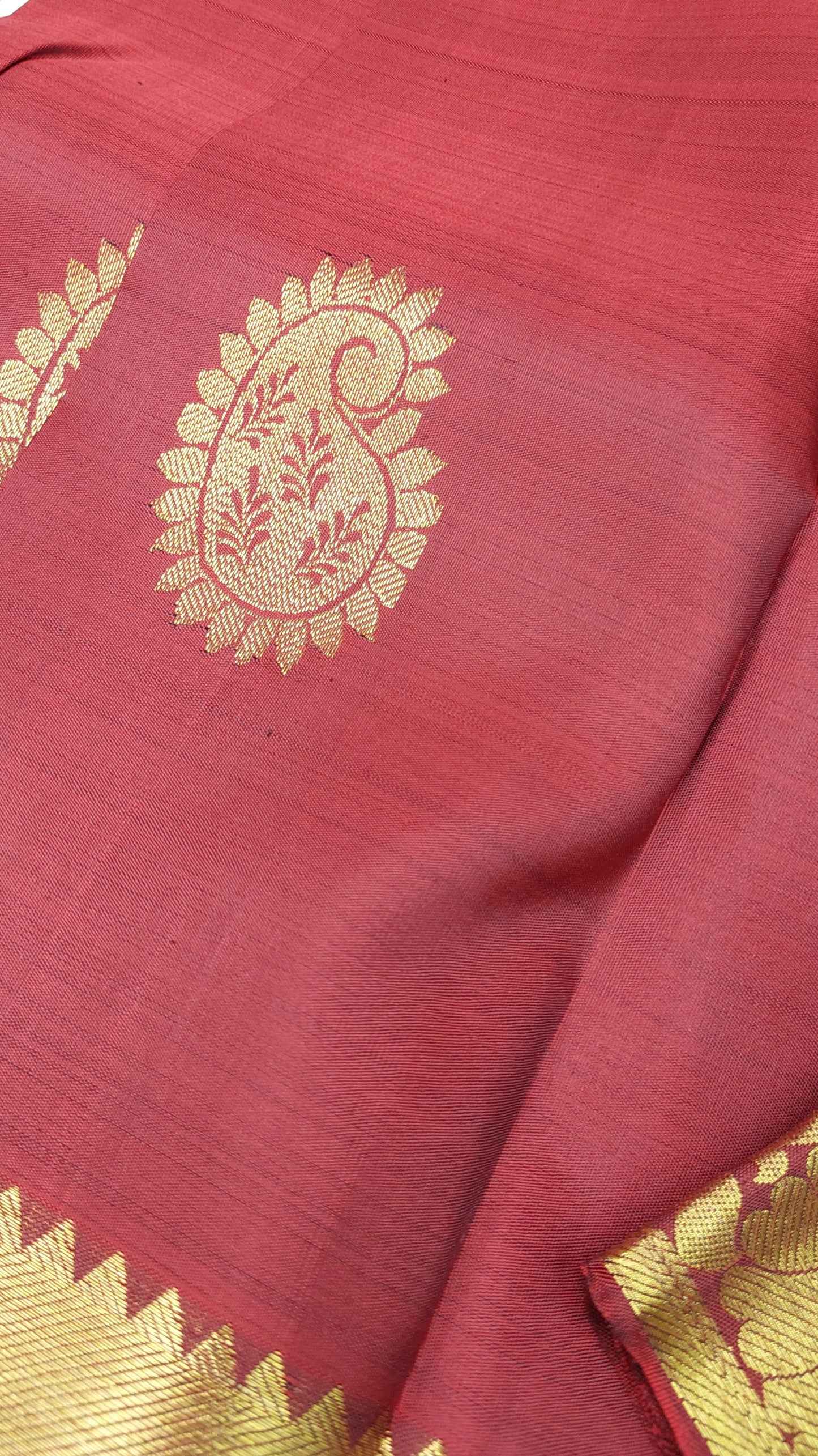 DEEP RED KANJIPURAM