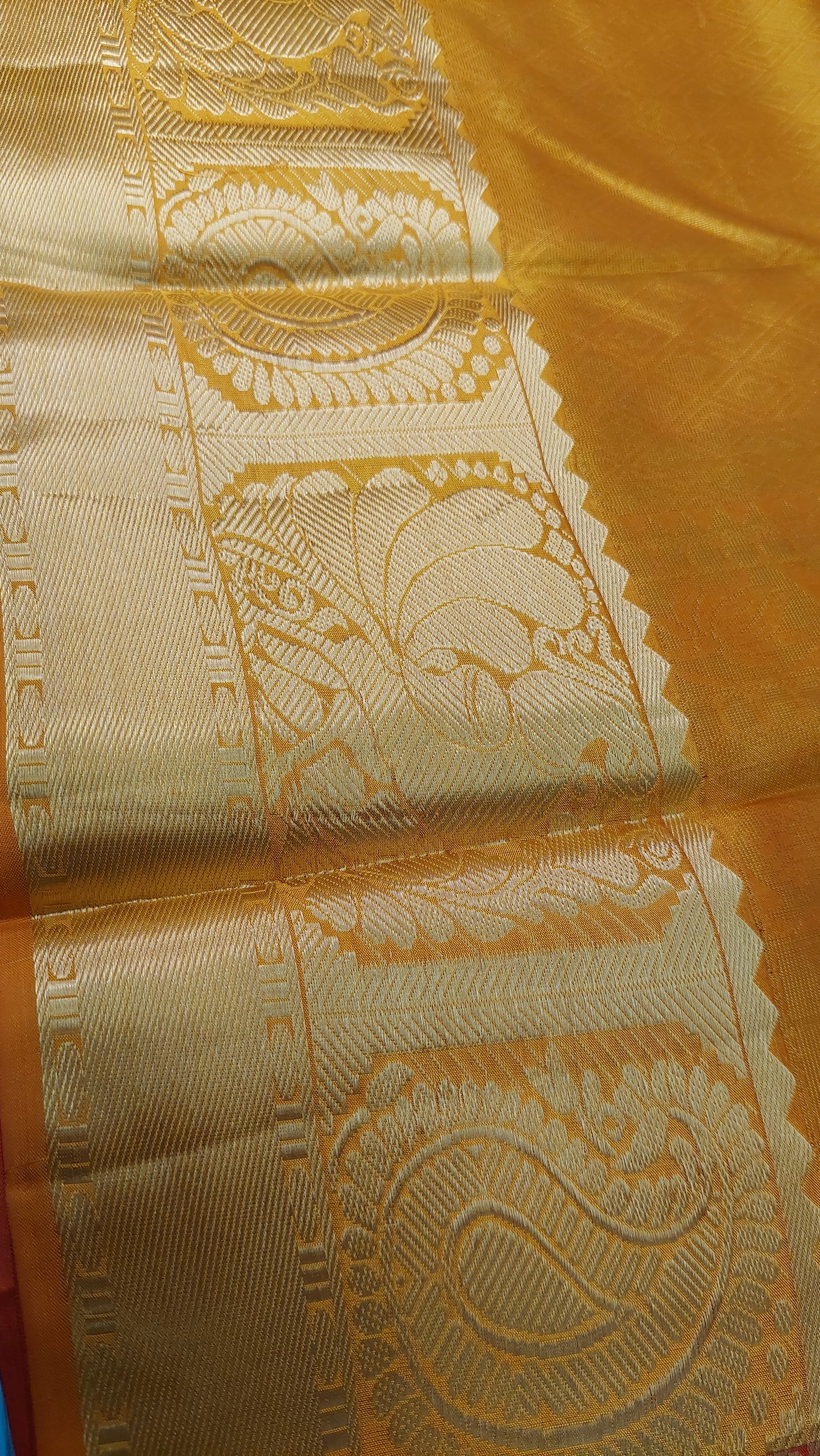 MAROON & MUSTARD KANJIPURAM