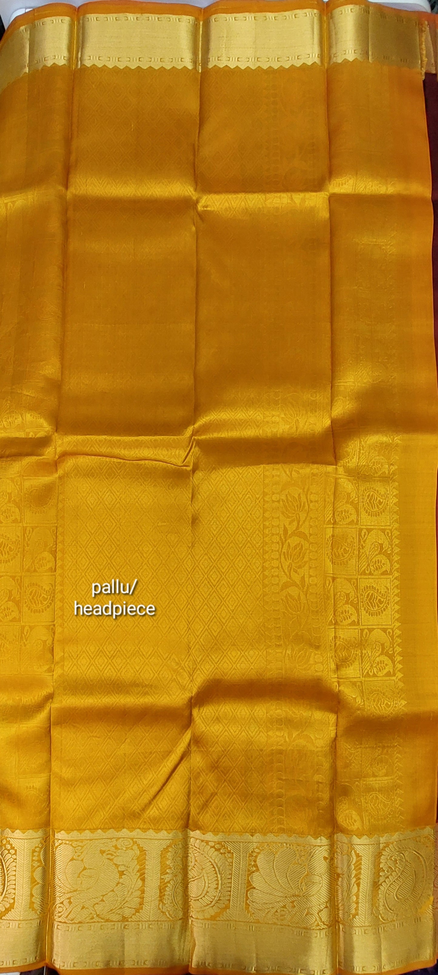 MAROON & MUSTARD KANJIPURAM