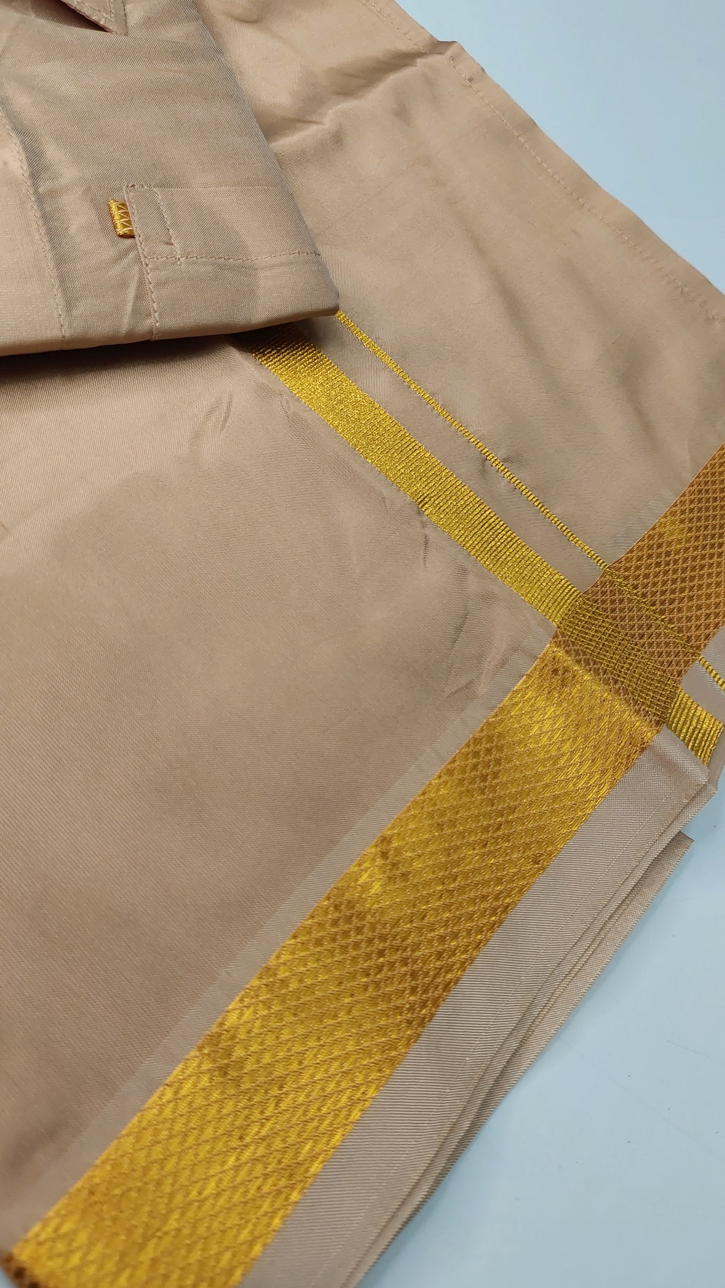 ROSE GOLD DHOTI & SHIRT