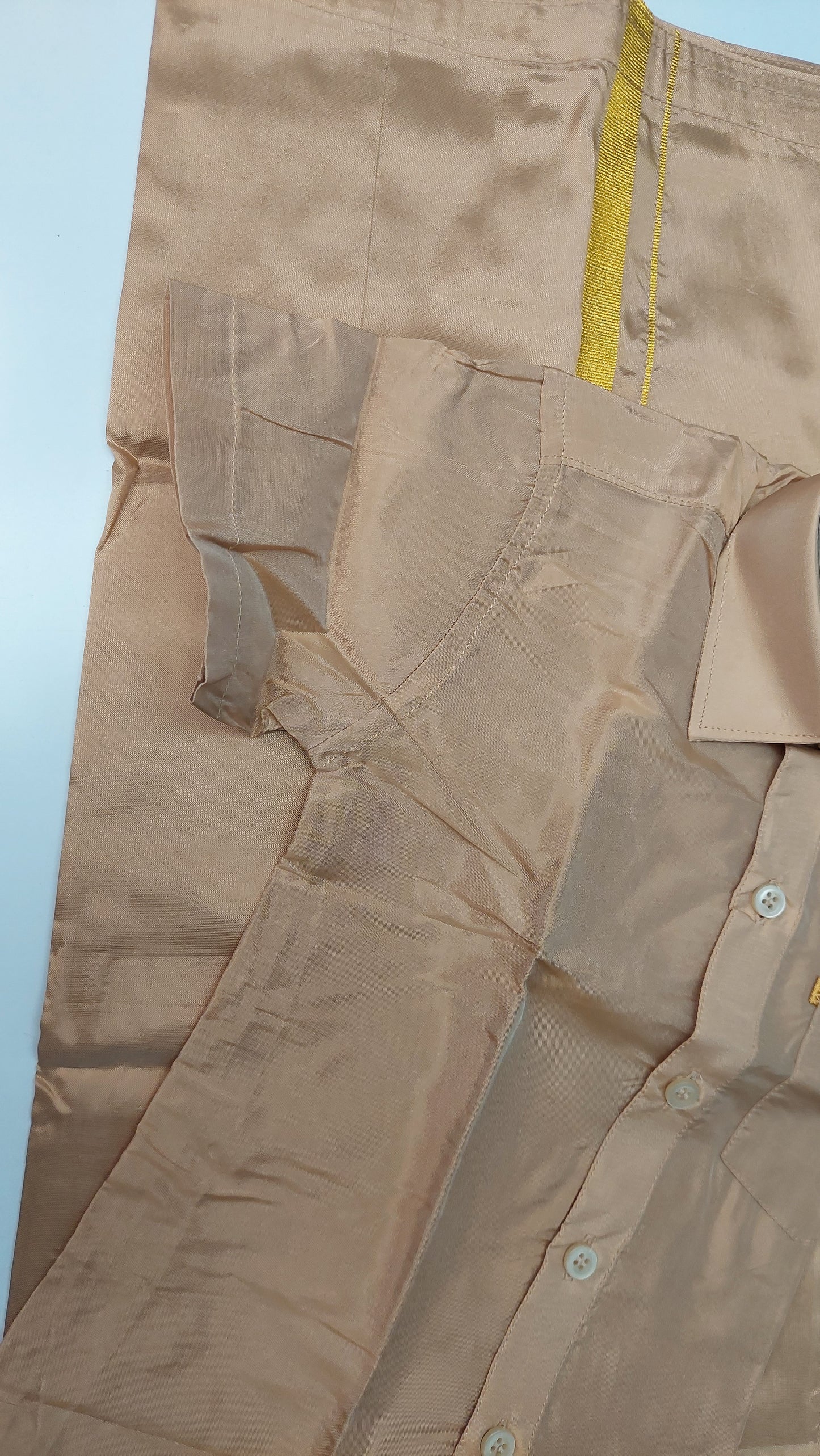 ROSE GOLD DHOTI & SHIRT