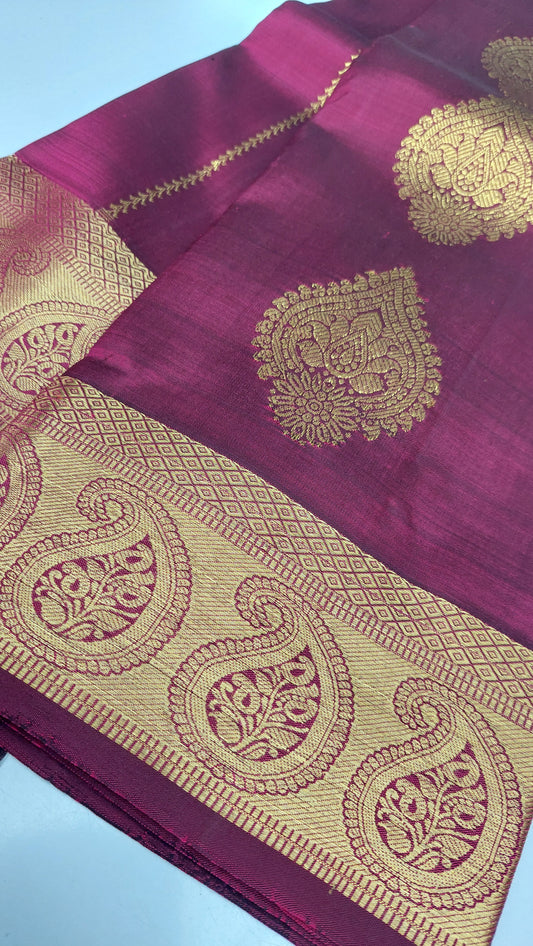MAROON BRIDAL KANJIPURAM