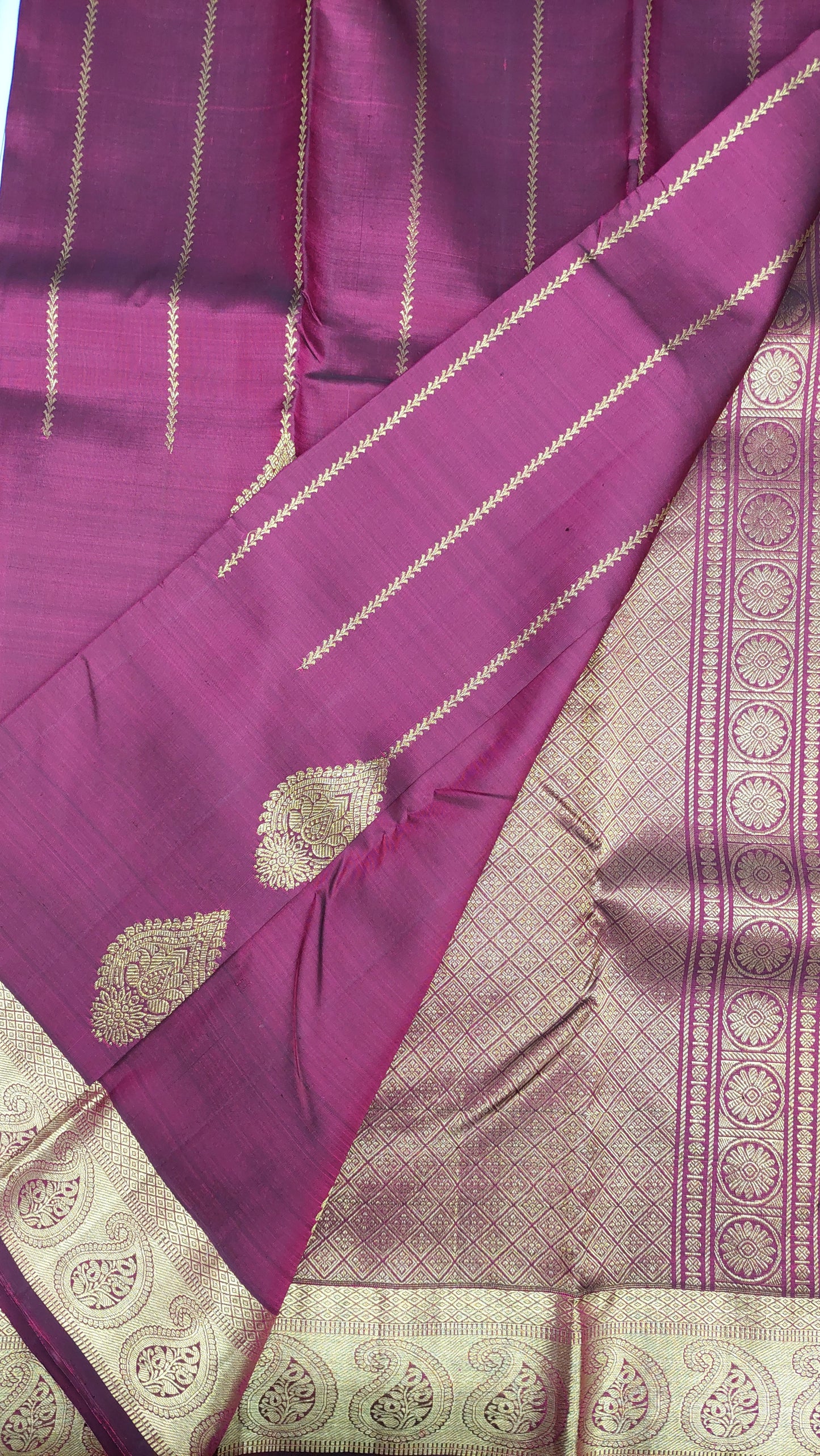 MAROON BRIDAL KANJIPURAM