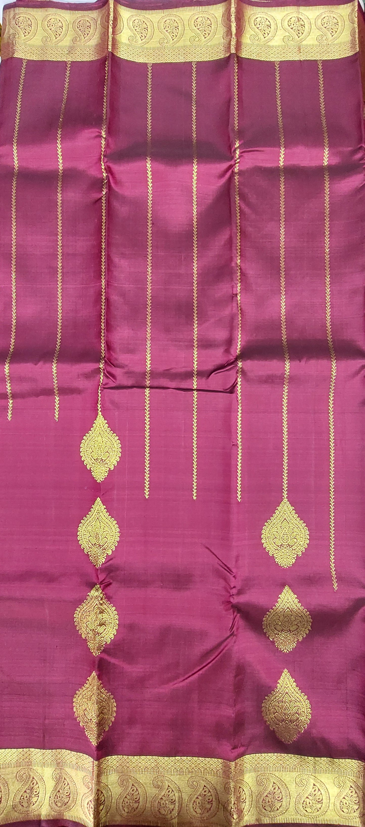 MAROON BRIDAL KANJIPURAM