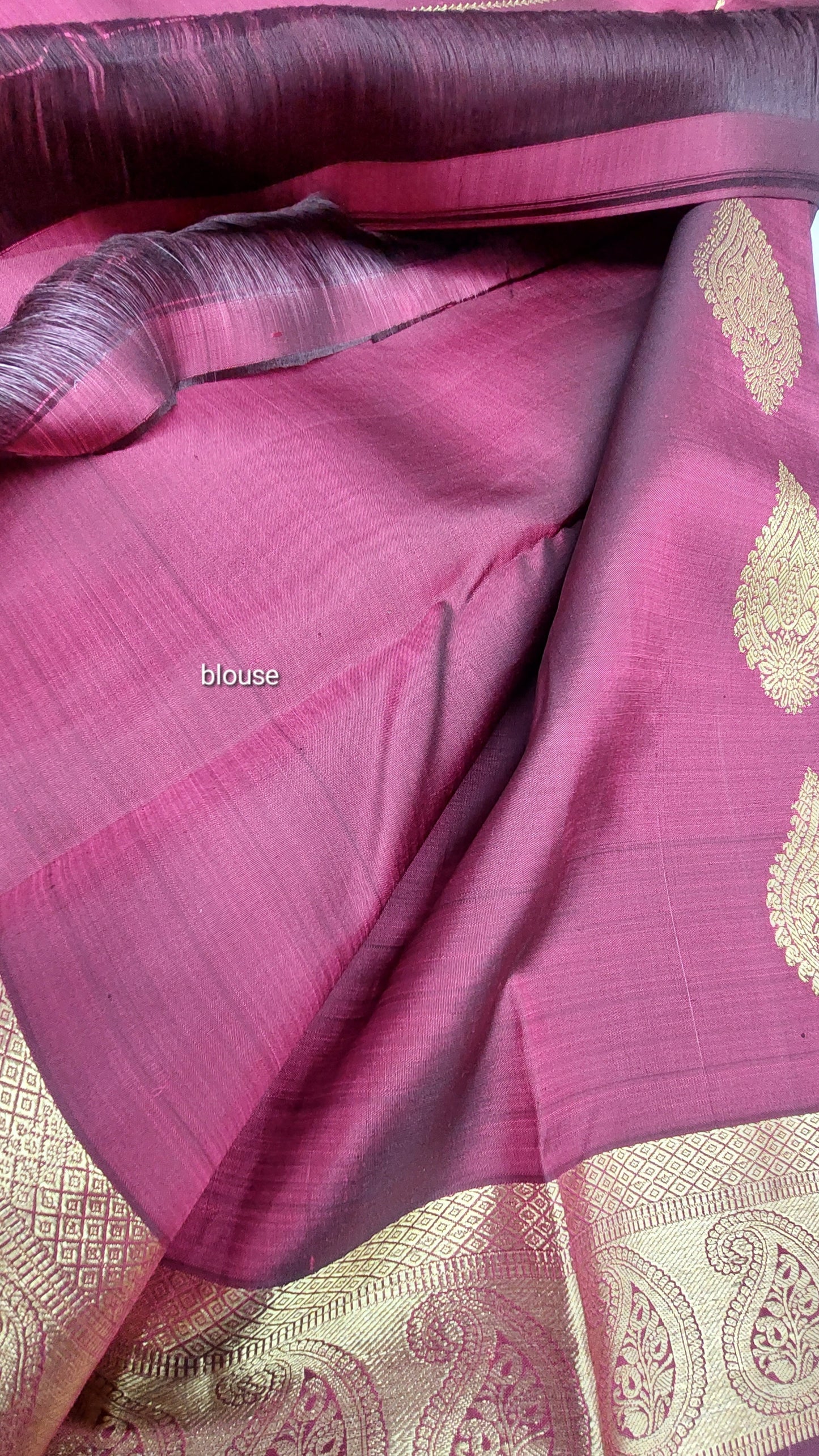 MAROON BRIDAL KANJIPURAM