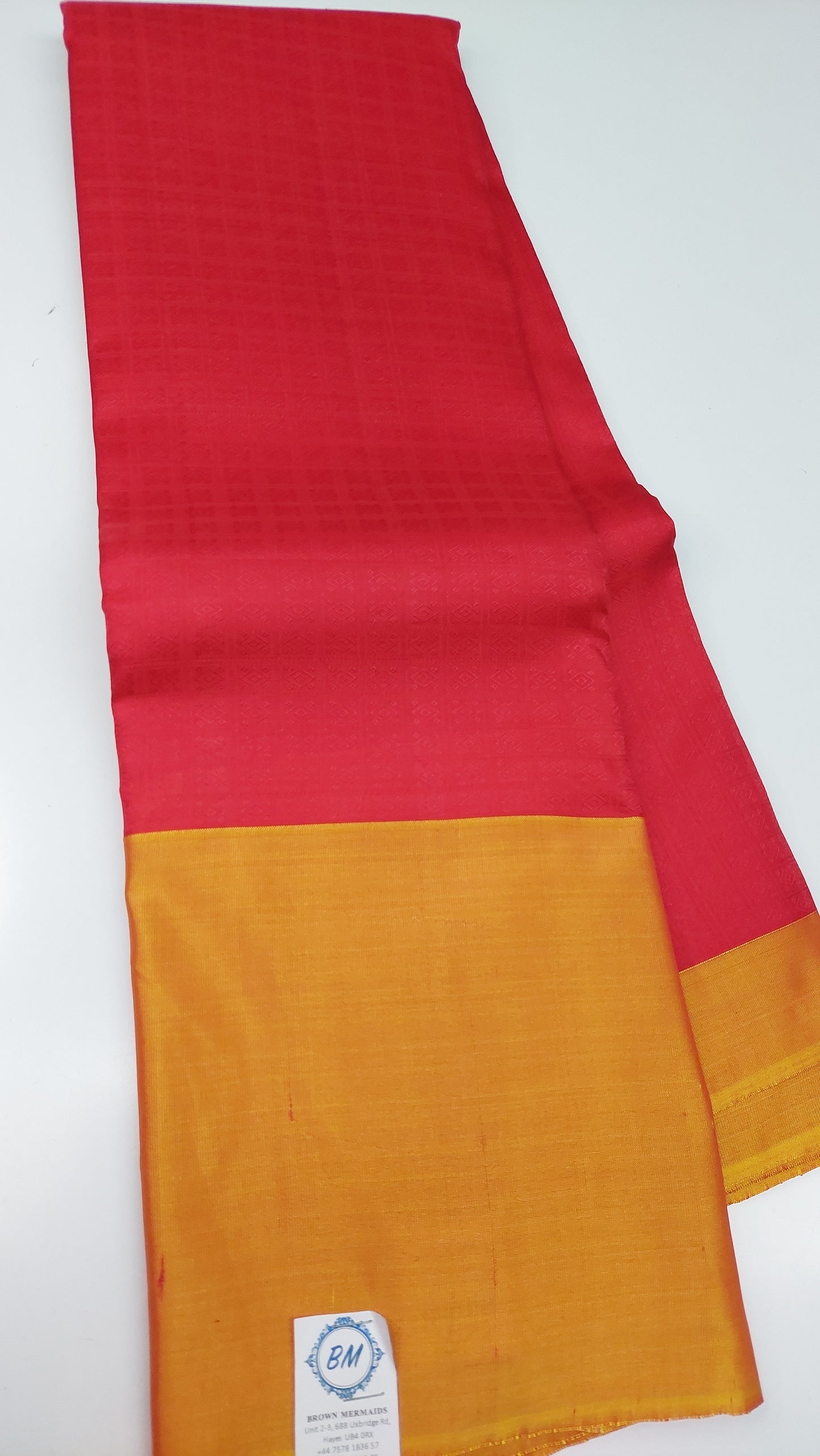 RED & YELLOW GOLD KANJIPURAM