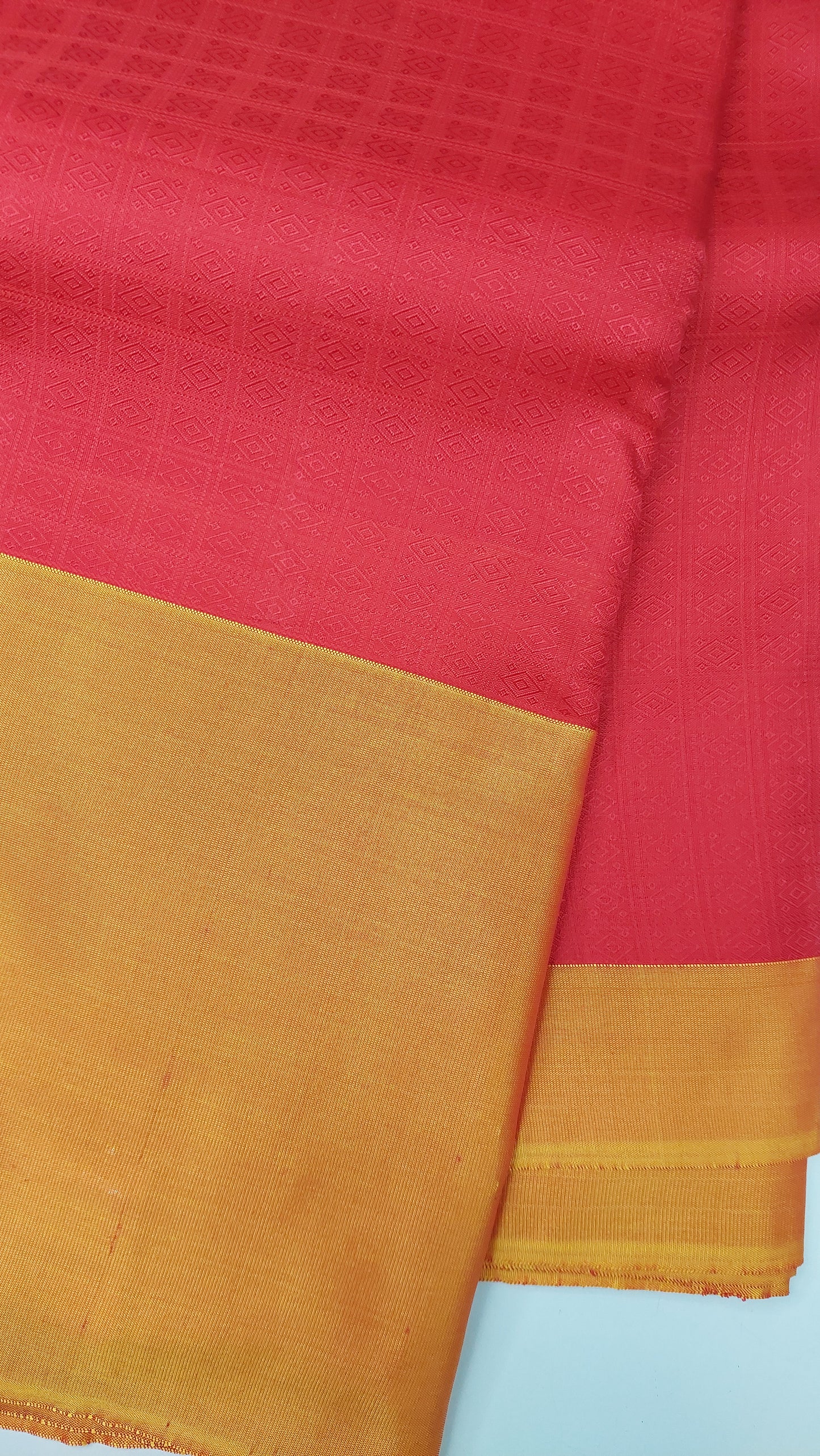 RED & YELLOW GOLD KANJIPURAM