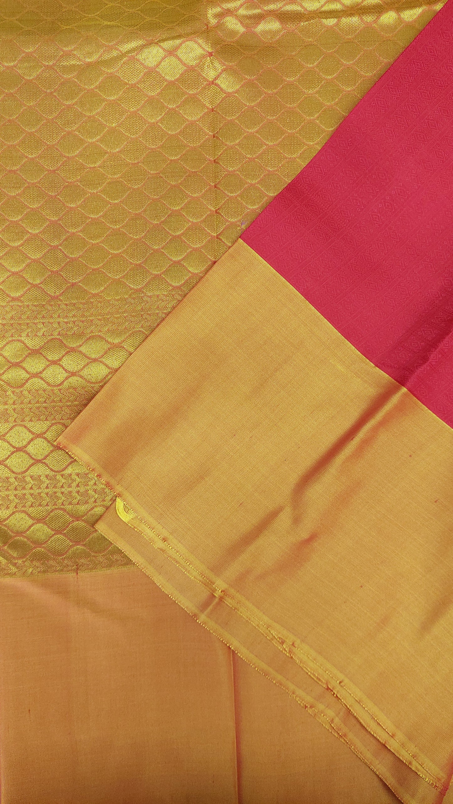 RED & YELLOW GOLD KANJIPURAM