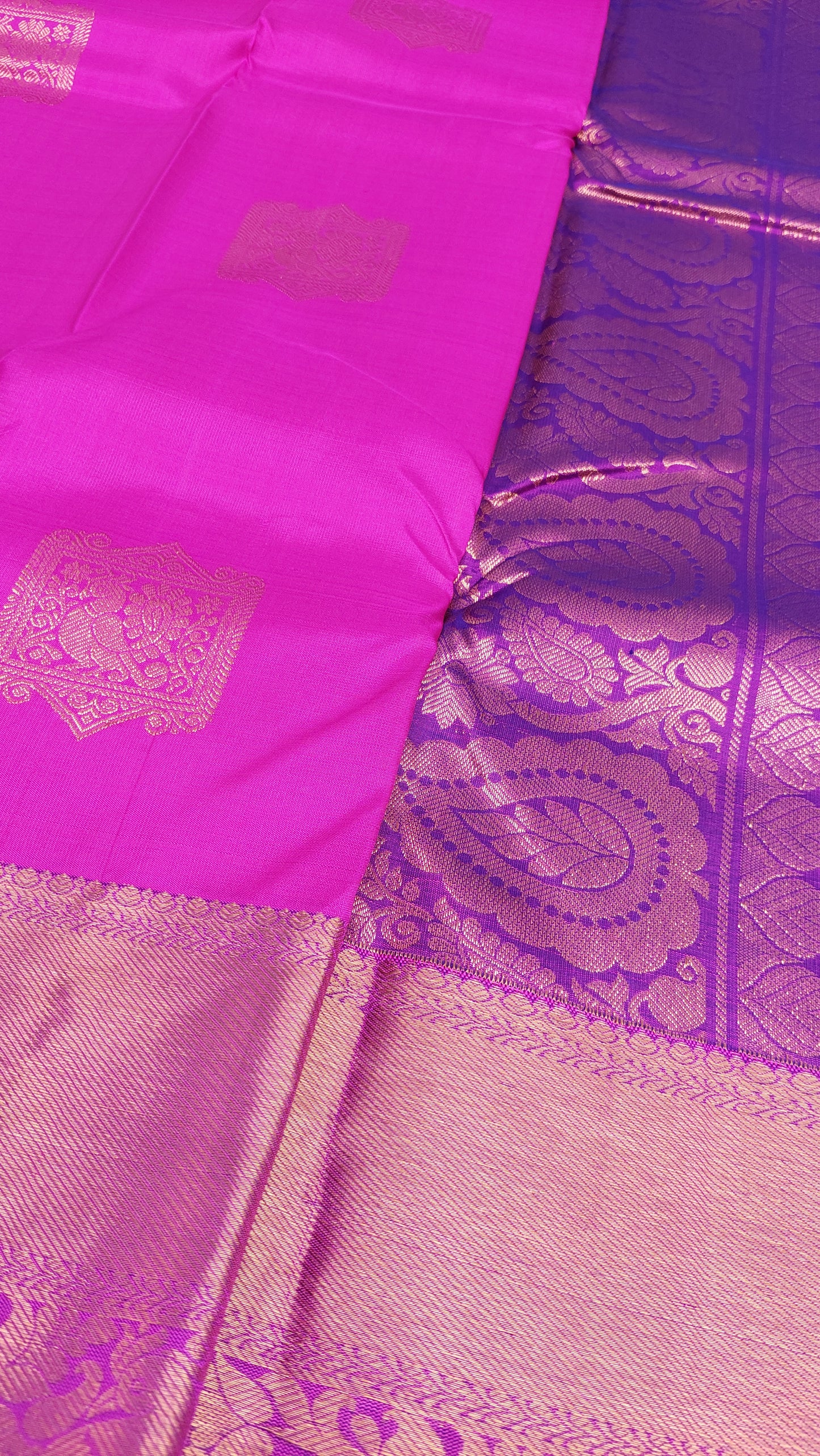 MAGENTA & PURPLE KANJIPURAM