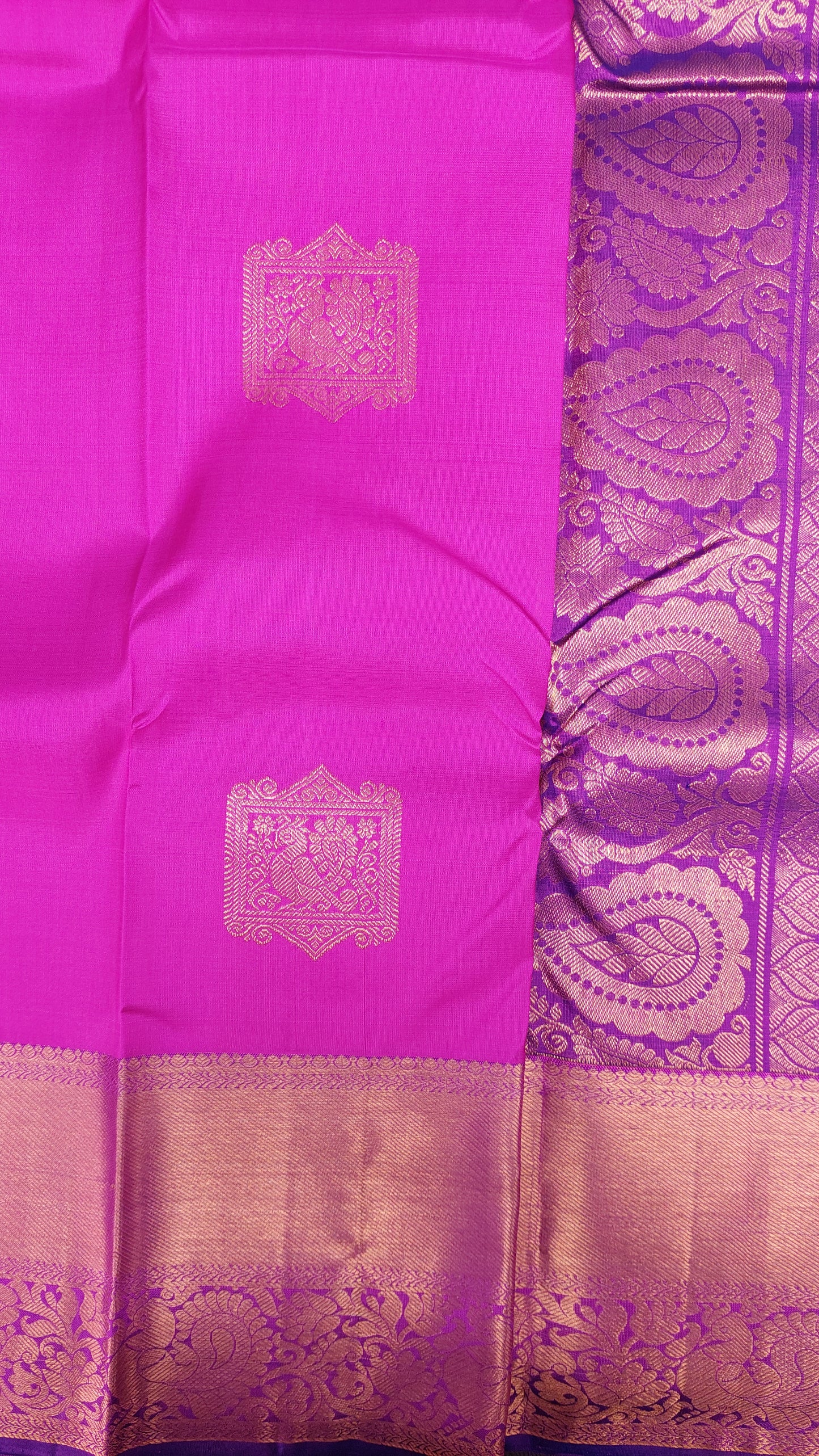 MAGENTA & PURPLE KANJIPURAM