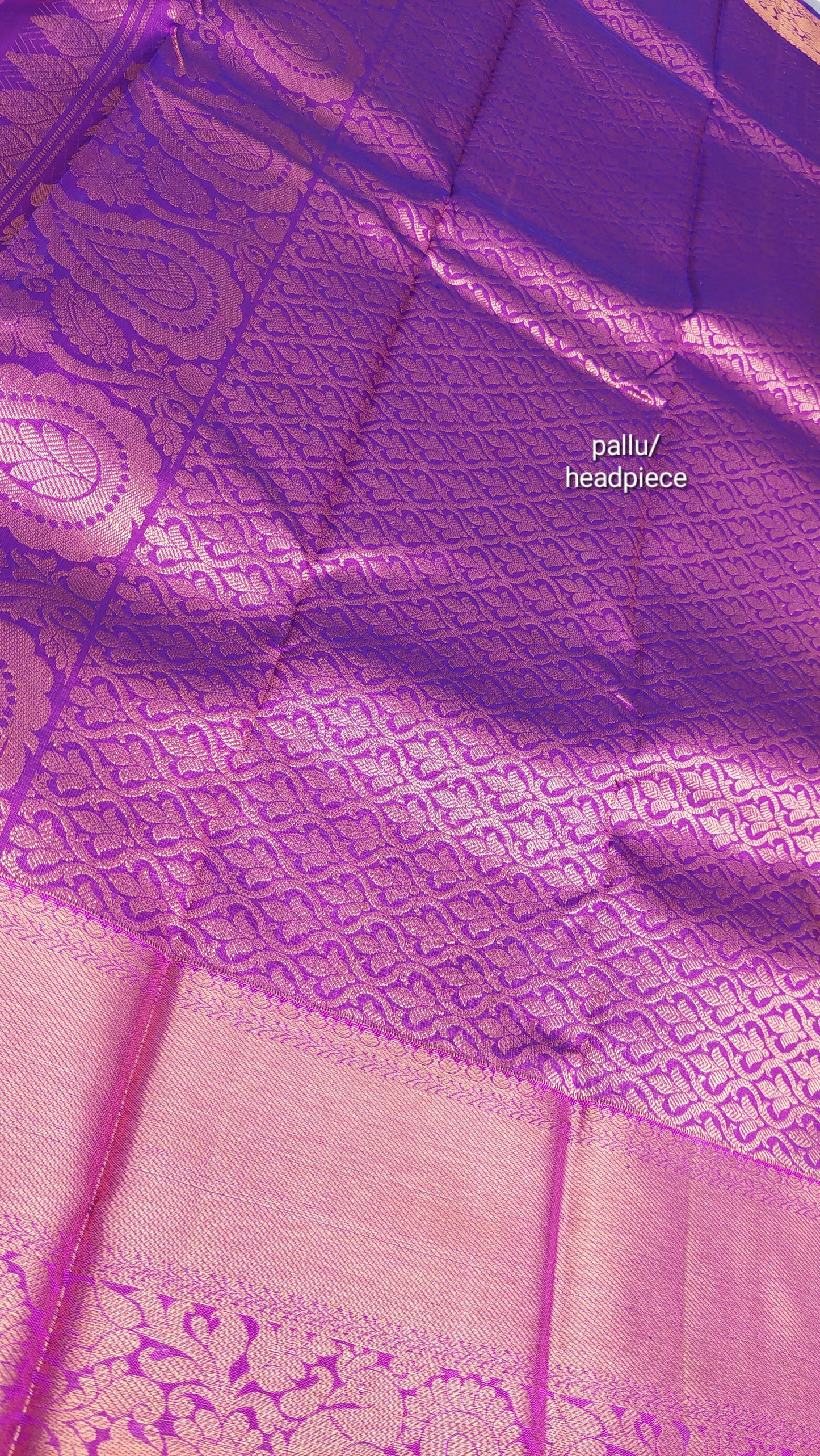 MAGENTA & PURPLE KANJIPURAM