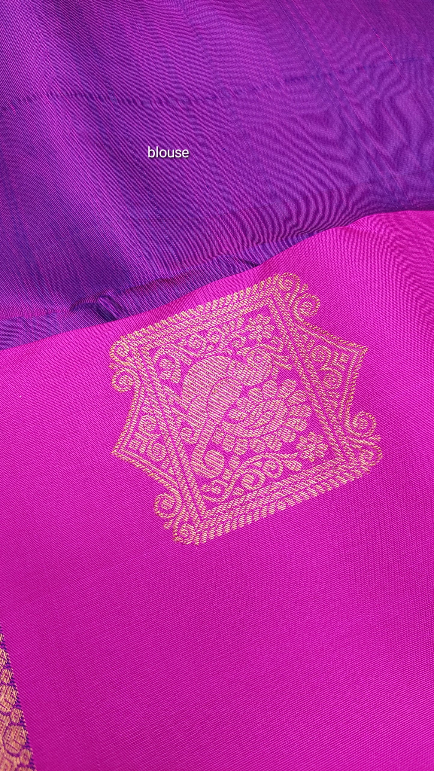 MAGENTA & PURPLE KANJIPURAM