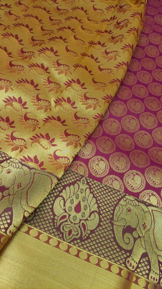 MAGENTA RED KANJIPURAM