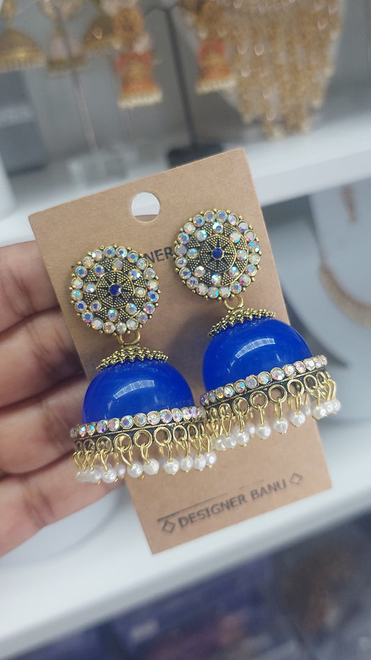 ANTIQUE GOLD JUMKHAS E0236