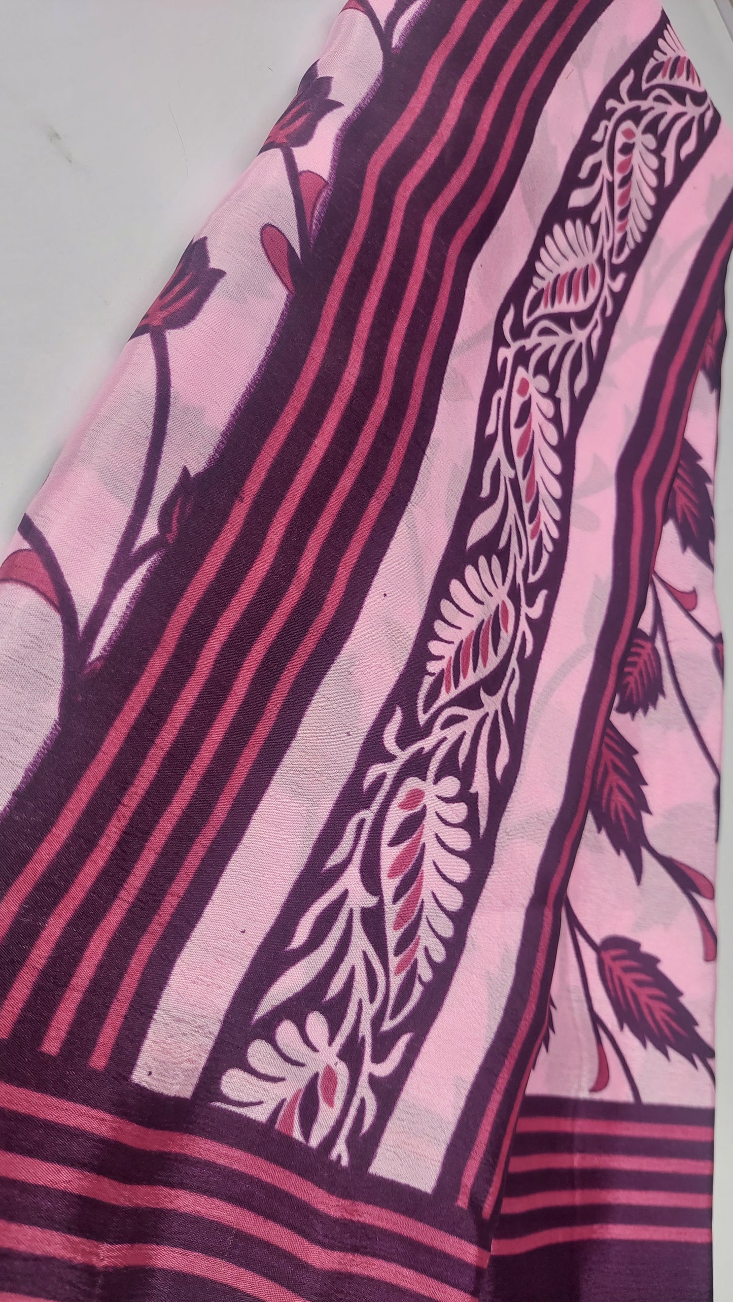 BABY PINK SATIN SAREE