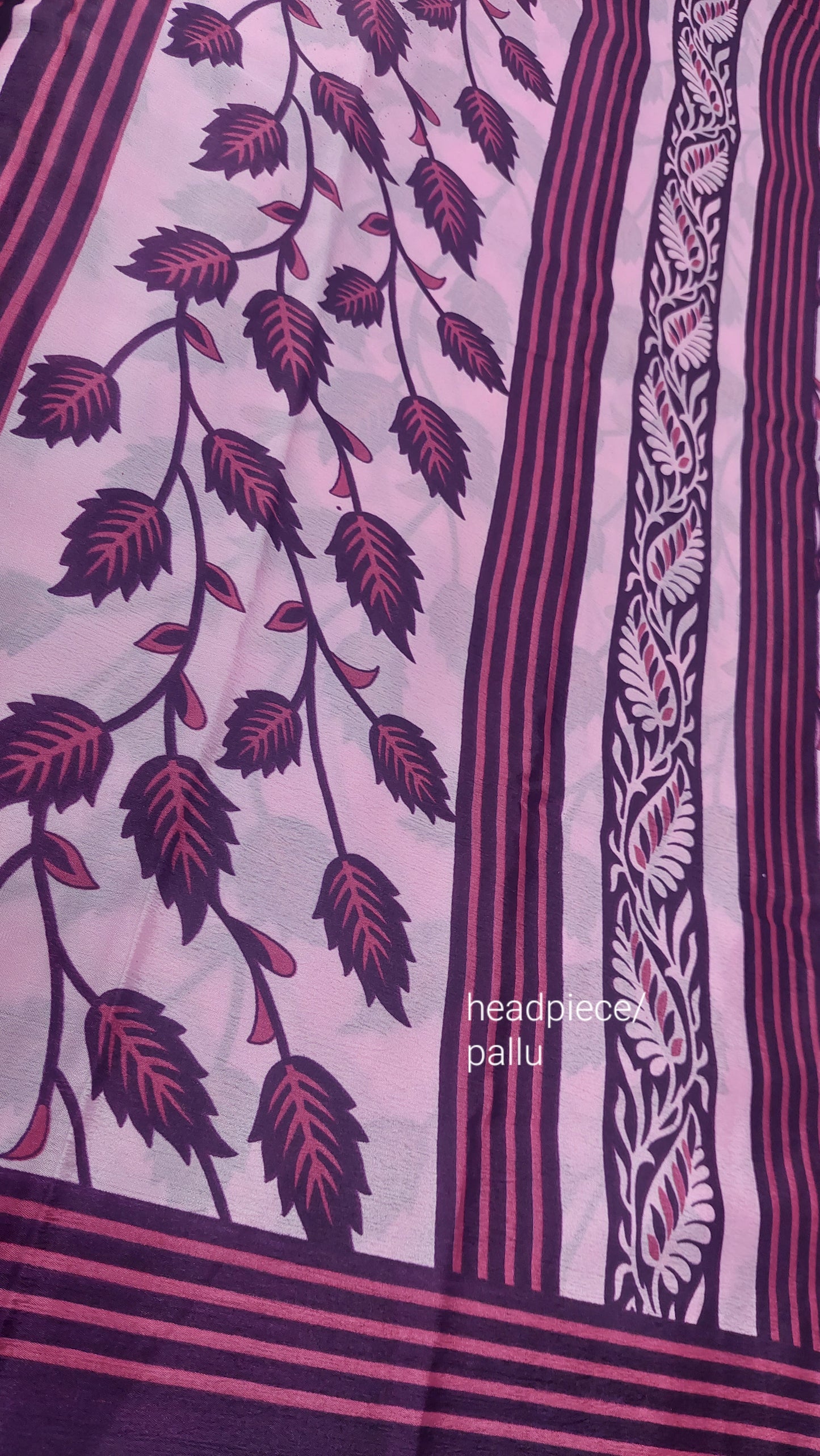 BABY PINK SATIN SAREE