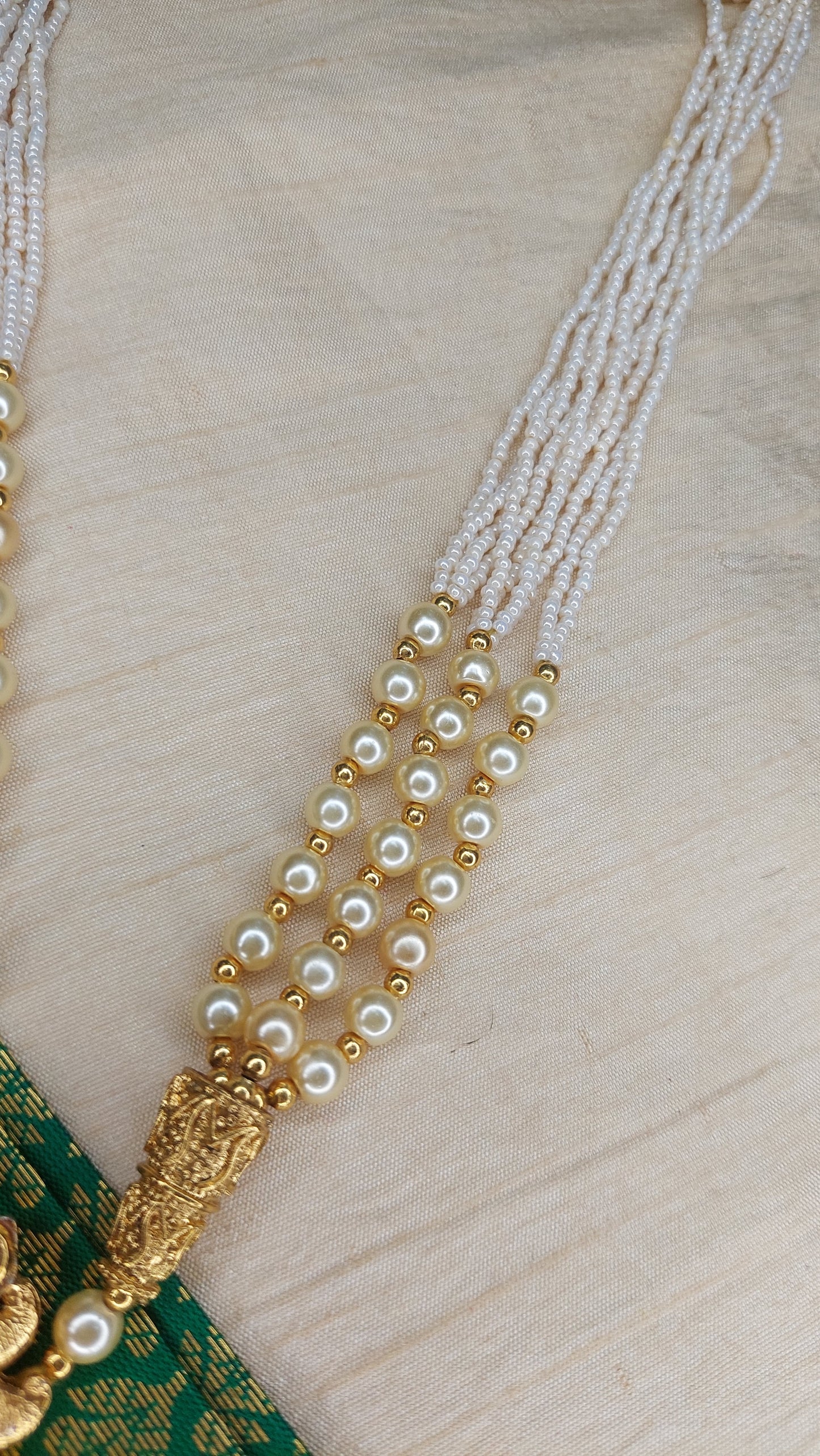 LONG PEARL NECKLACE SET