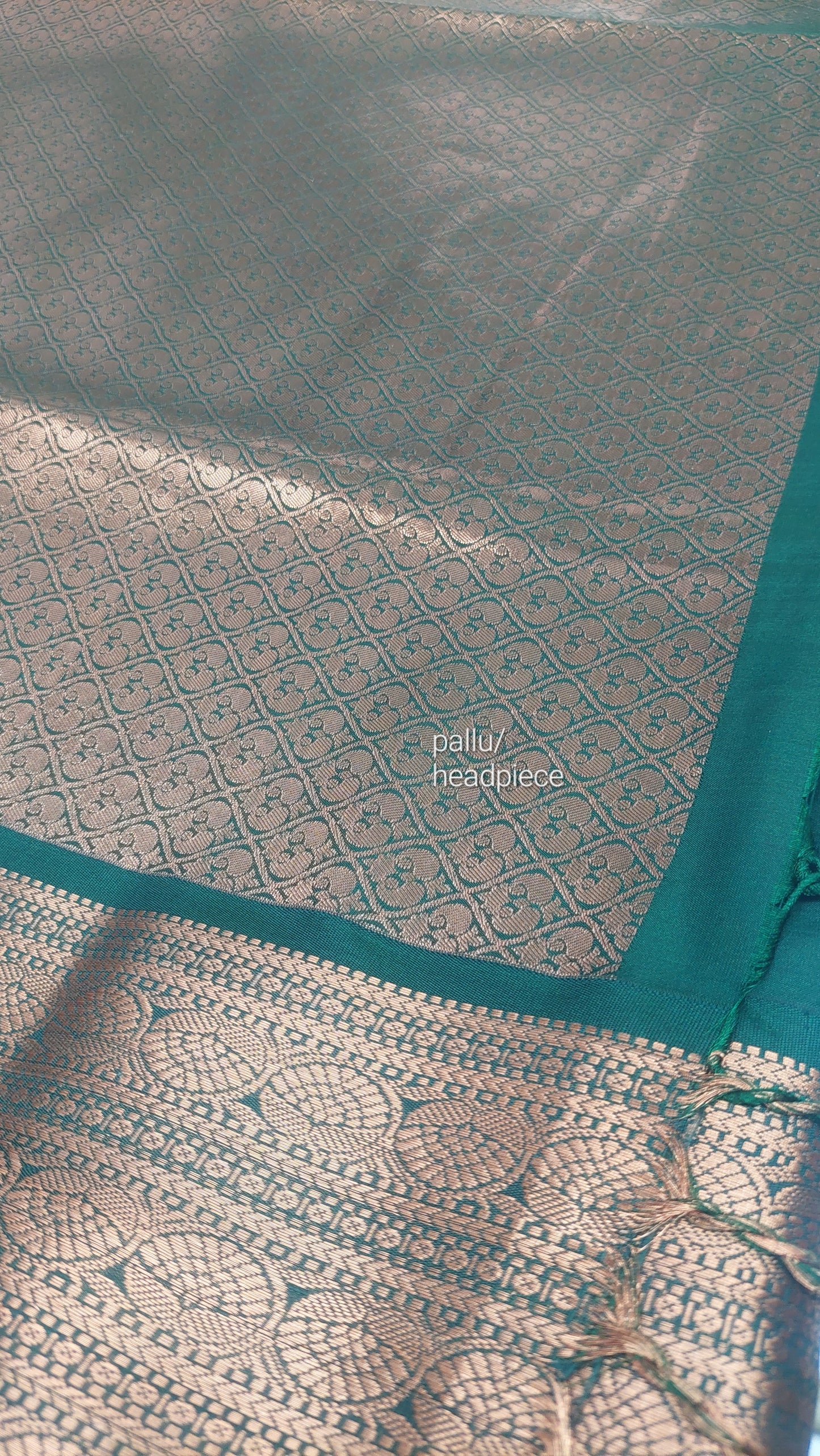 MAROON AND GREEN COMBO SILK SAREE