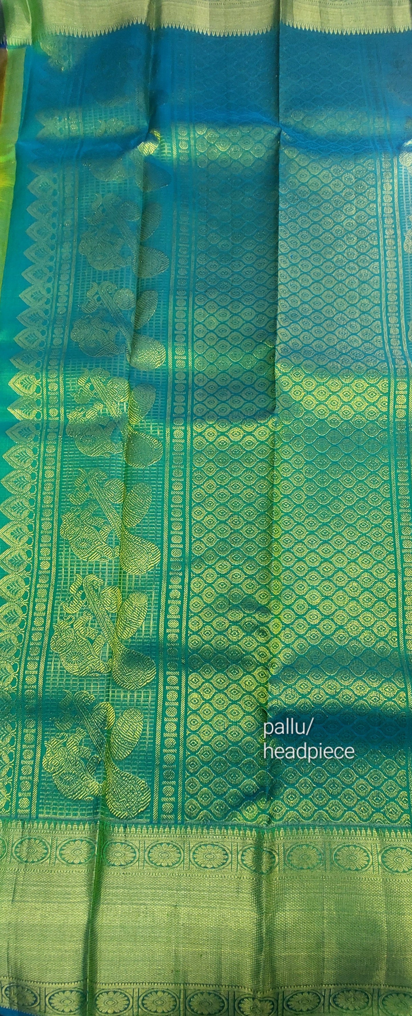 DOUBLE TONE PURE KANJIPURAM SILK SAREE