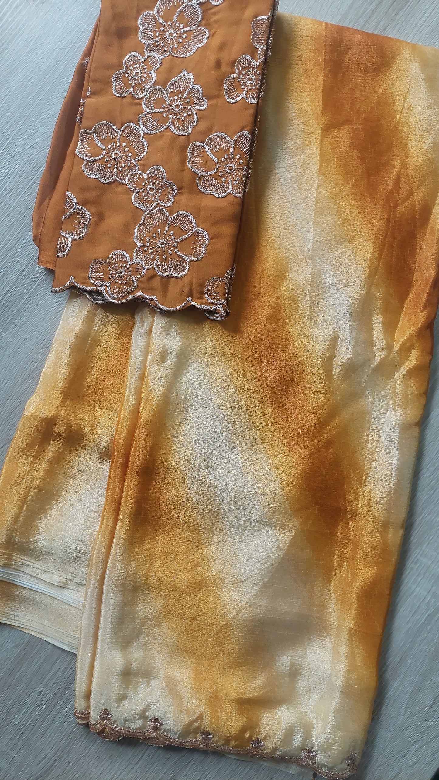 MUSTARD PARTY SAREE