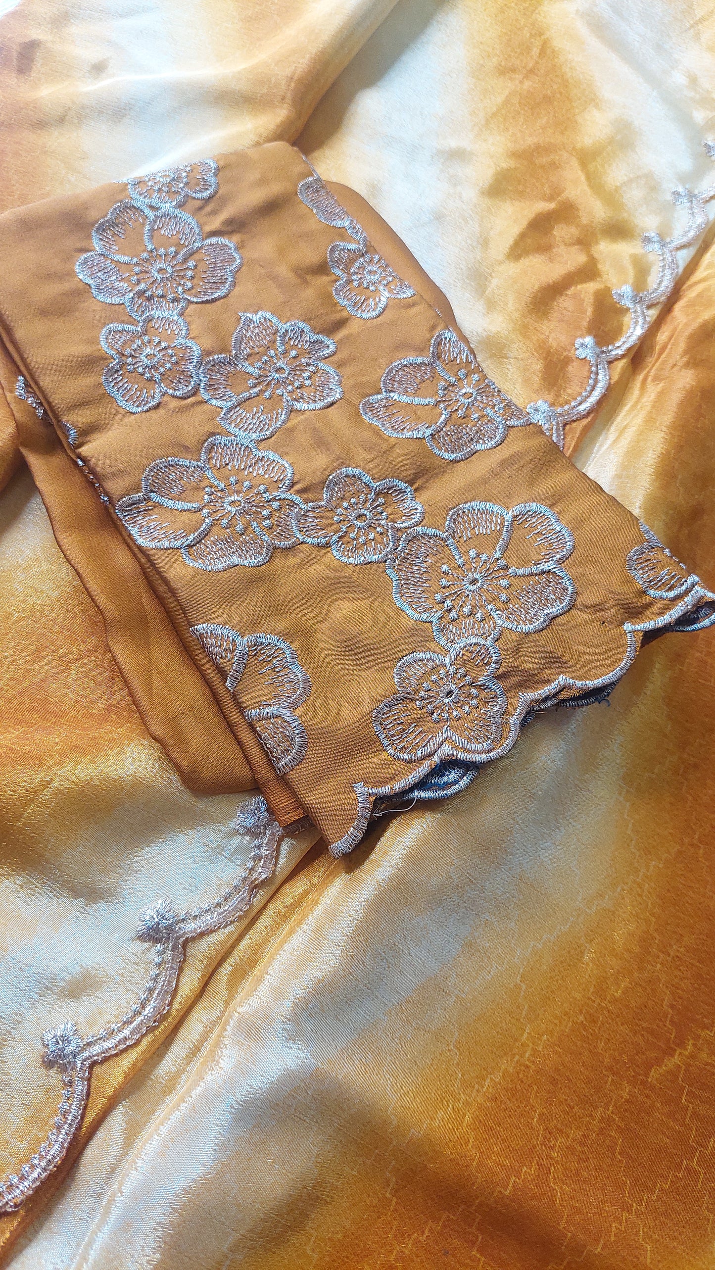 MUSTARD PARTY SAREE