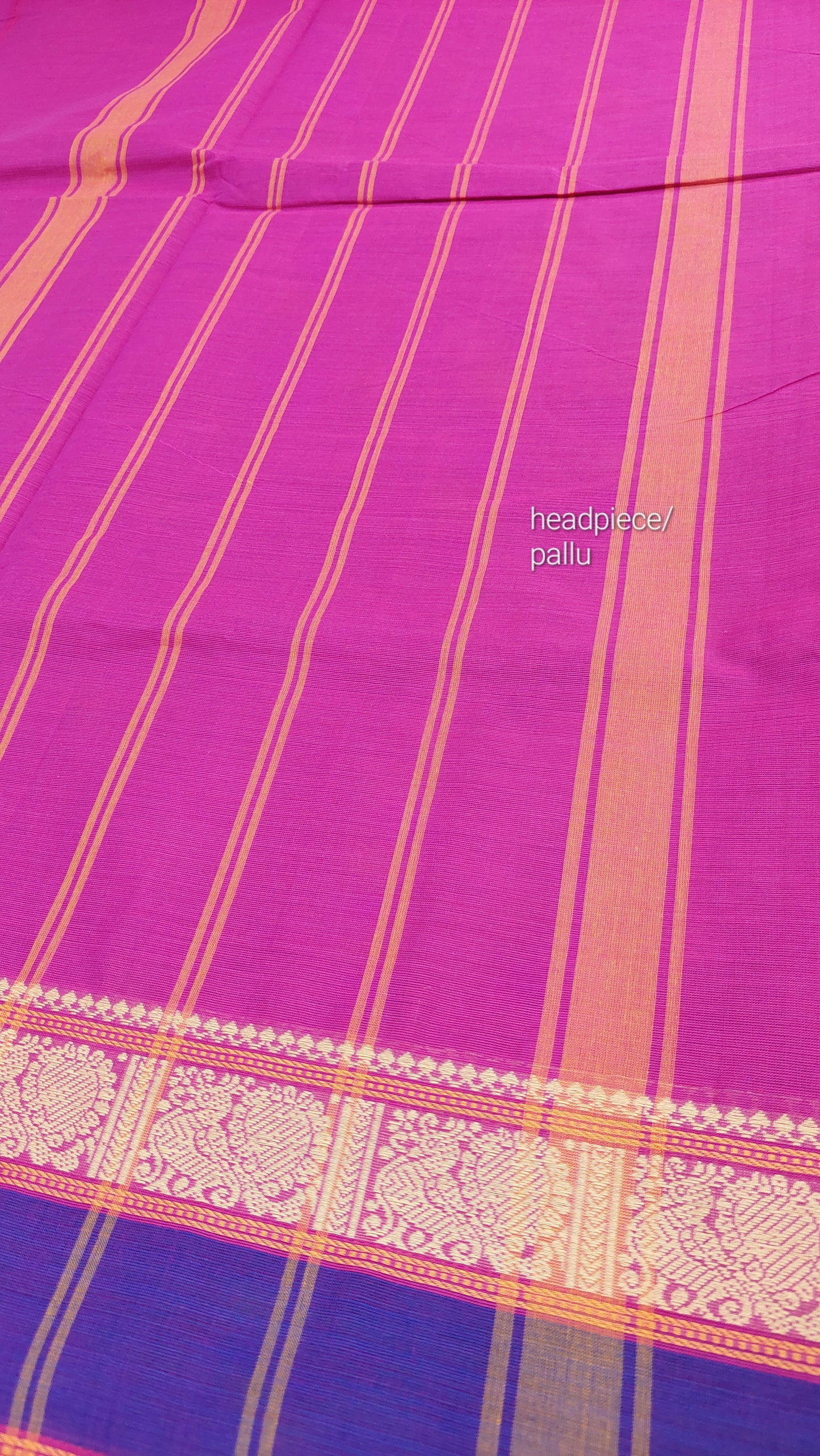 MAGENTA CHETTINADU COTTON SAREE