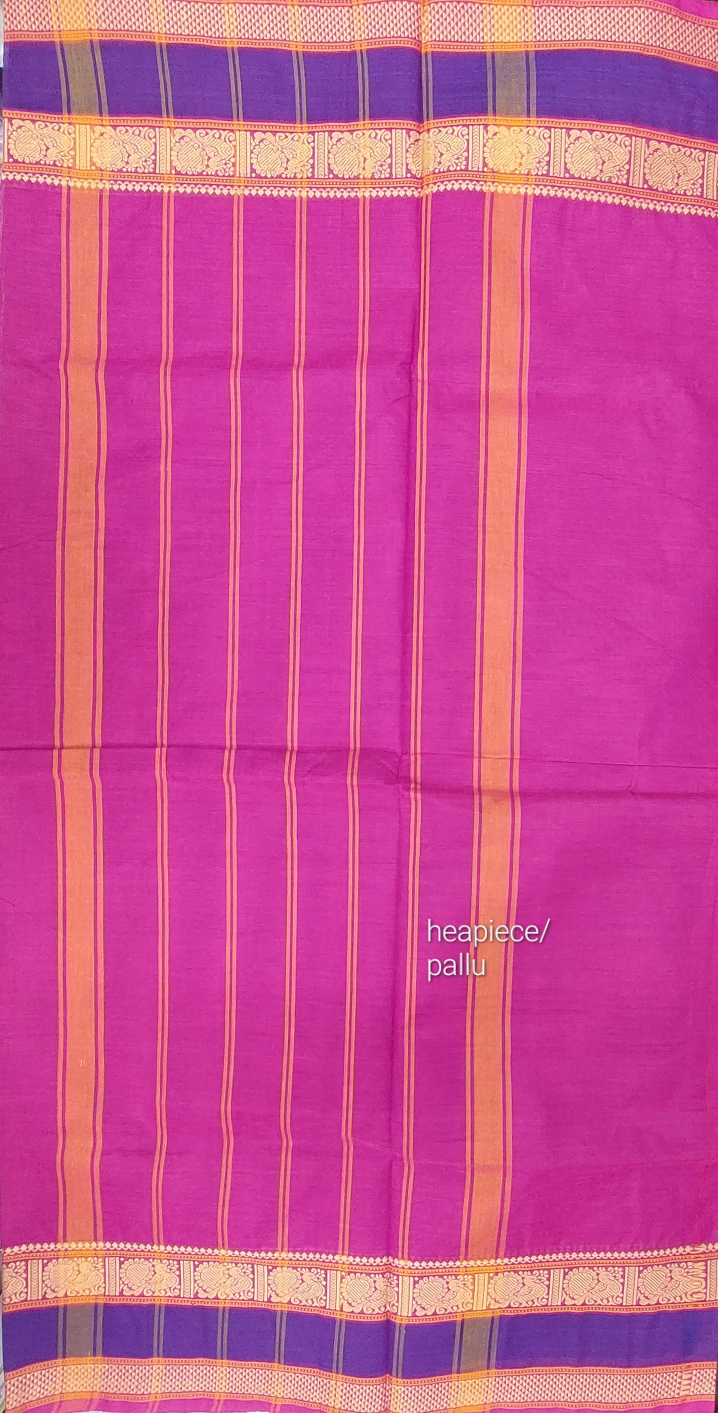 MAGENTA CHETTINADU COTTON SAREE