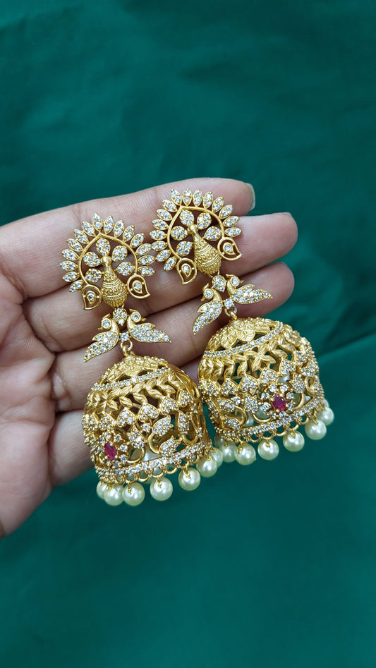 ANTIQUE GOLD A.D. STONE JUMKHAS E0243