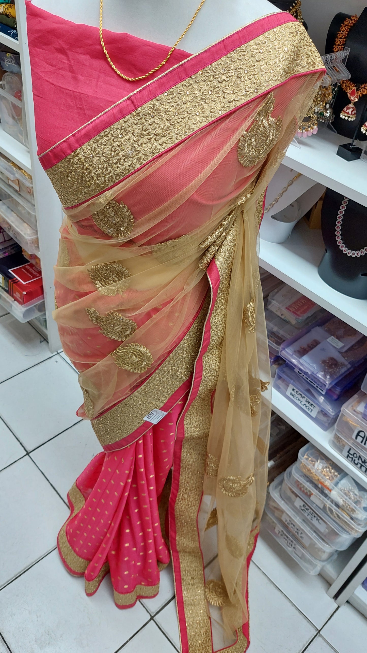 HALF & HALF DESIGNER SAREE 070