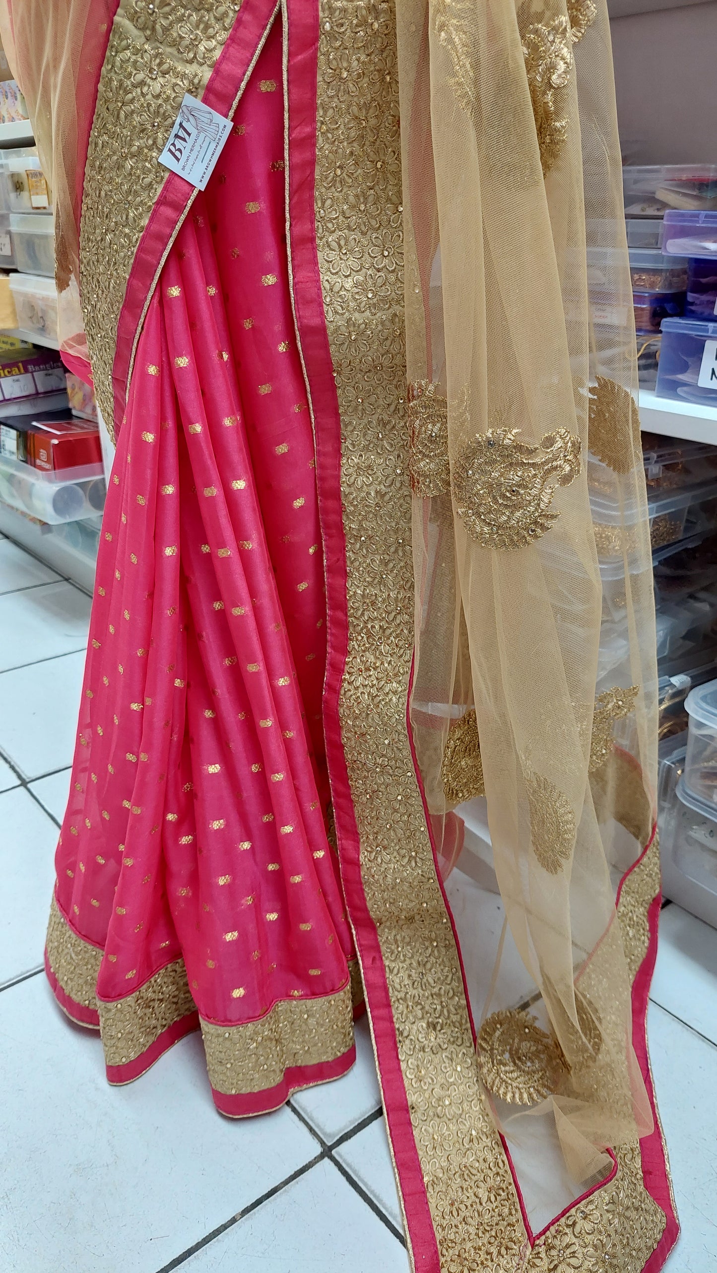 HALF & HALF DESIGNER SAREE 070