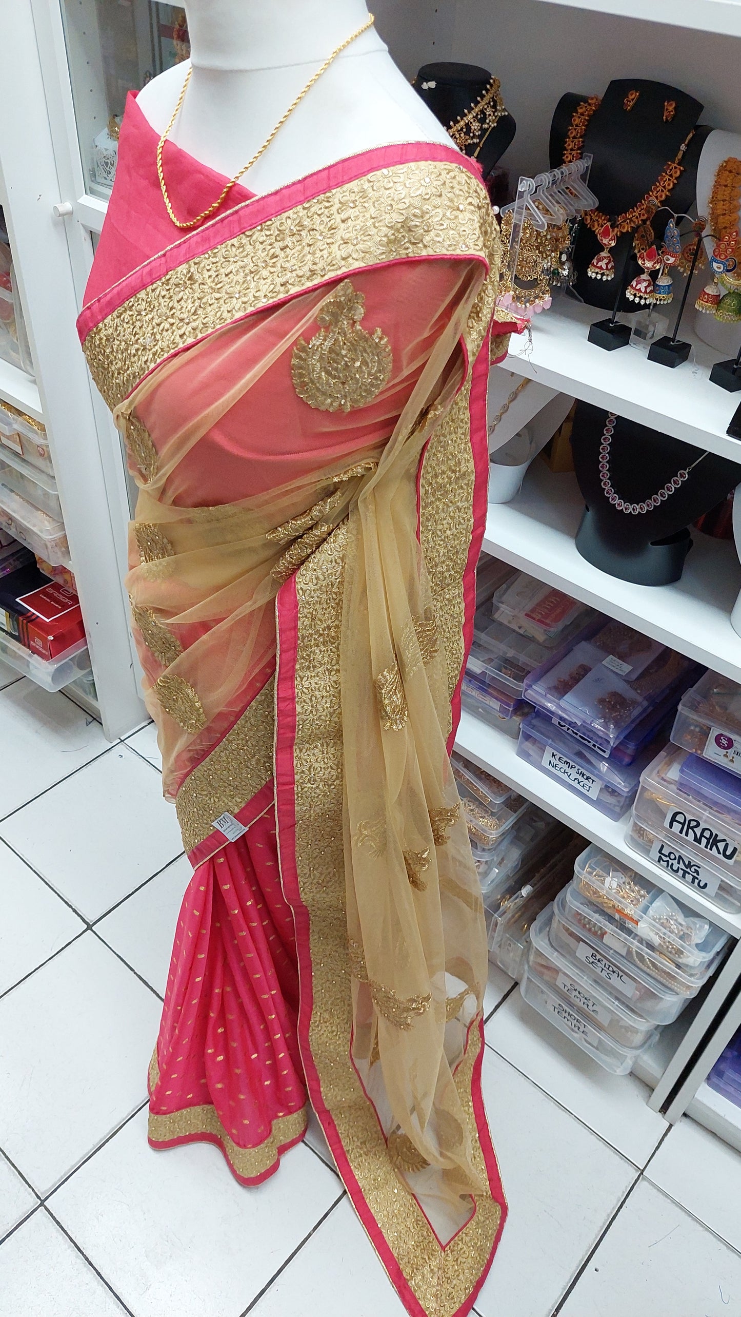 HALF & HALF DESIGNER SAREE 070