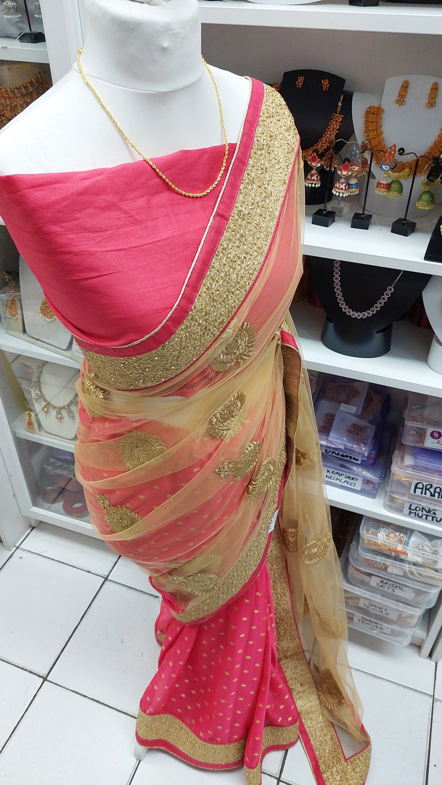 HALF & HALF DESIGNER SAREE 070