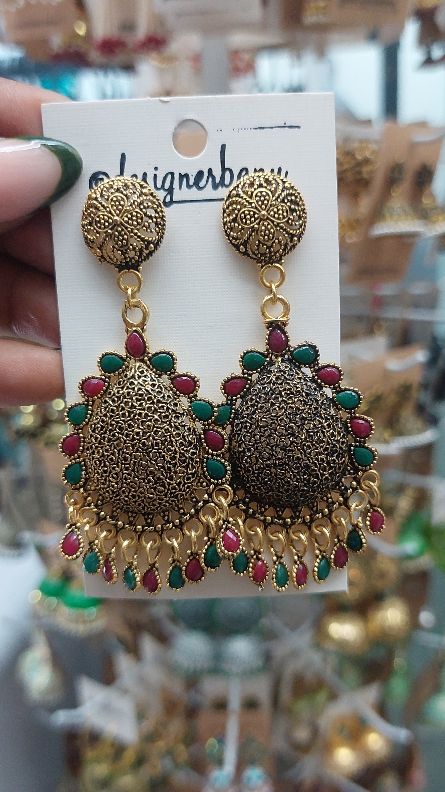ANTIQUE GOLD EARRINGS E0114